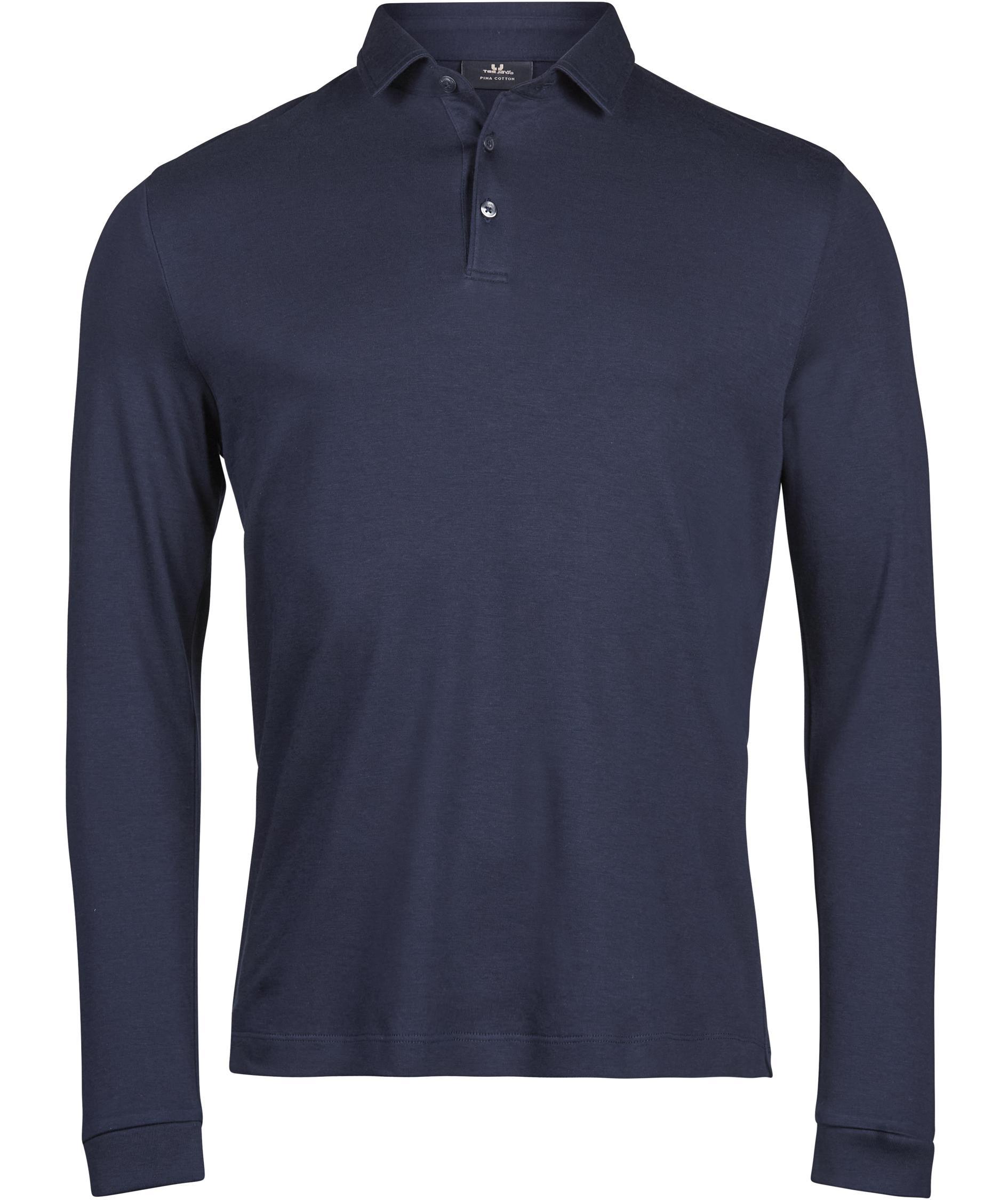 Tee Jays Pima lang&auml;rmliges Poloshirt, Navy, Navy, swatch