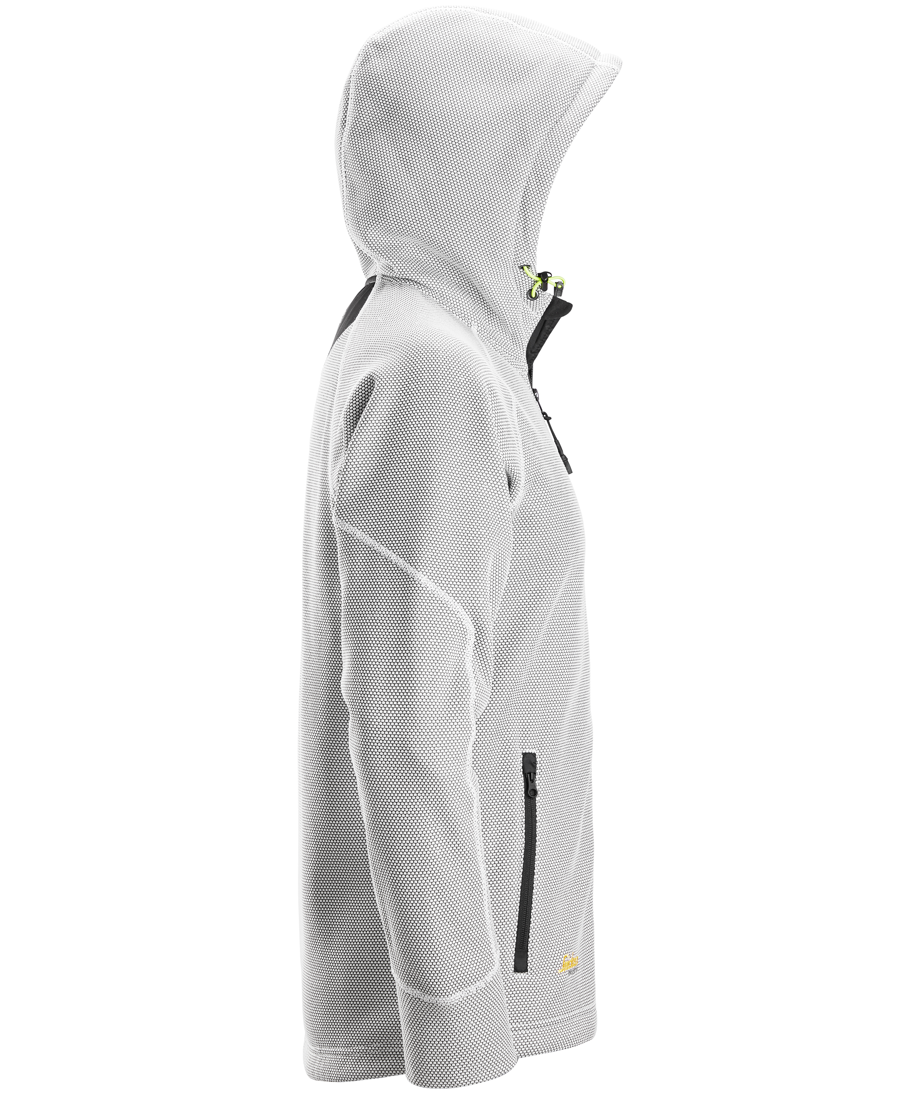 Snickers FlexiWork fleece hettegenser 8041, White/black, large image number 2