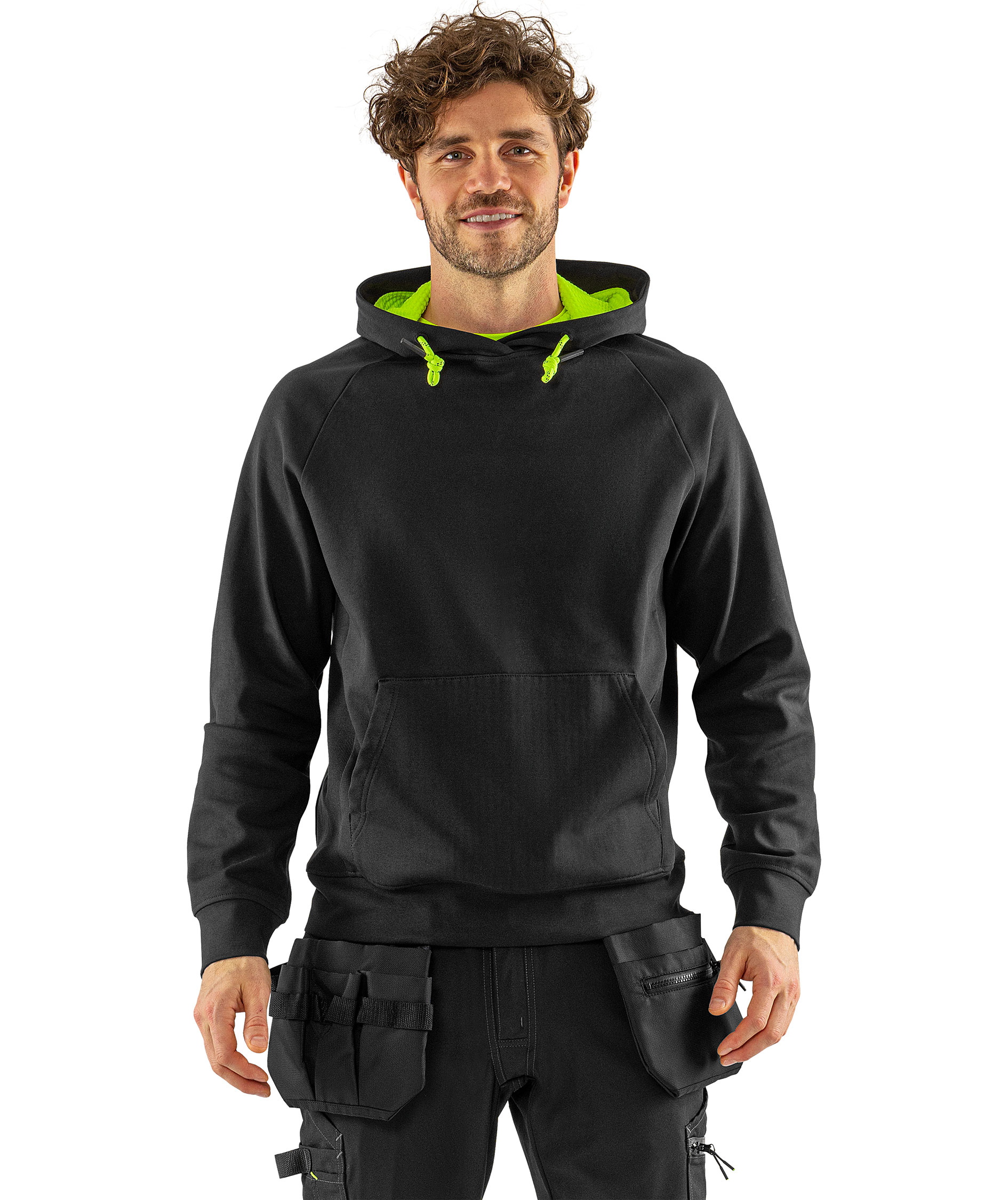 Fristads hettegenser 7870 GKC, Svart, large image number 1