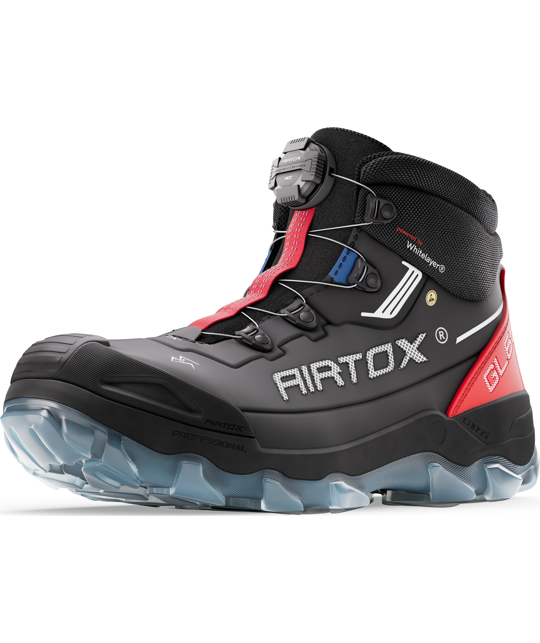 Airtox GL66 skyddsk&auml;ngor S3S, Svart/R&ouml;d, large image number 11
