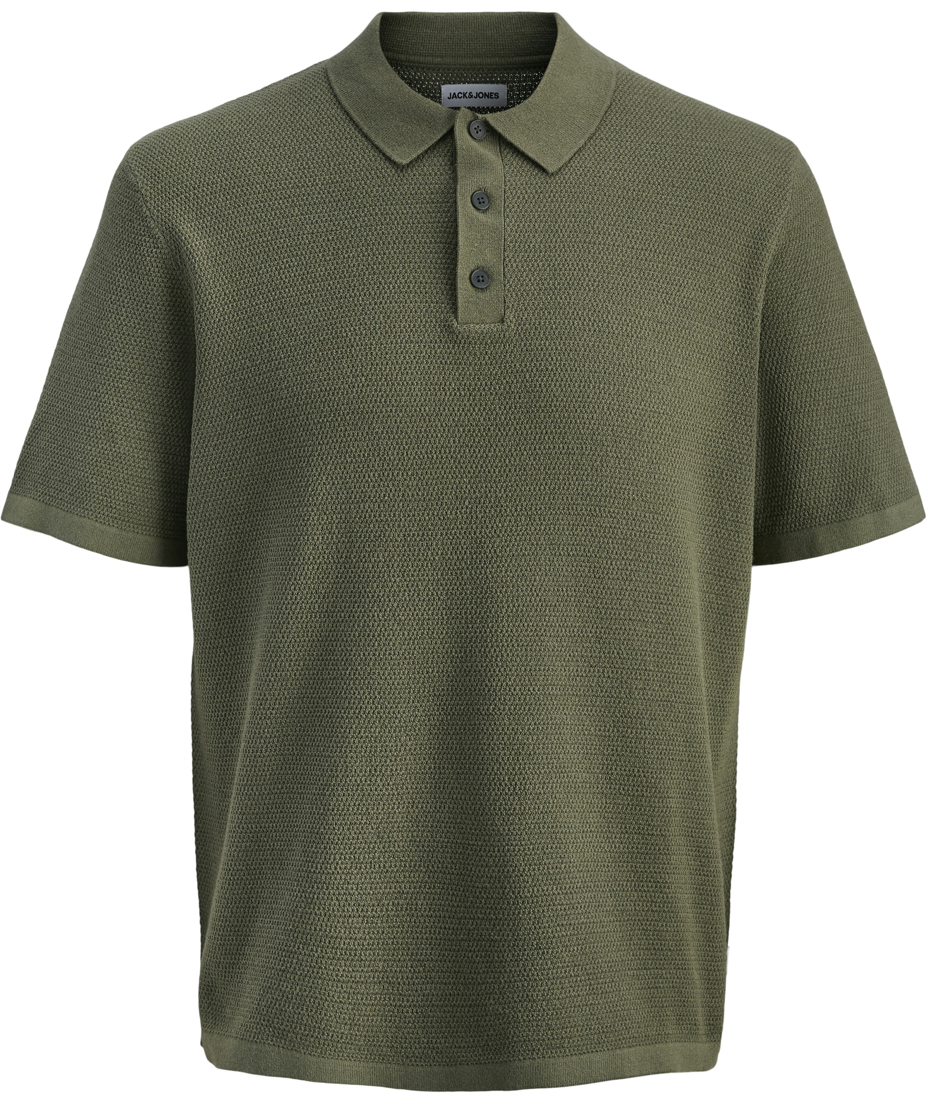 Jack & Jones JJEGEORGE strik polo T-shirt, Dusty Olive