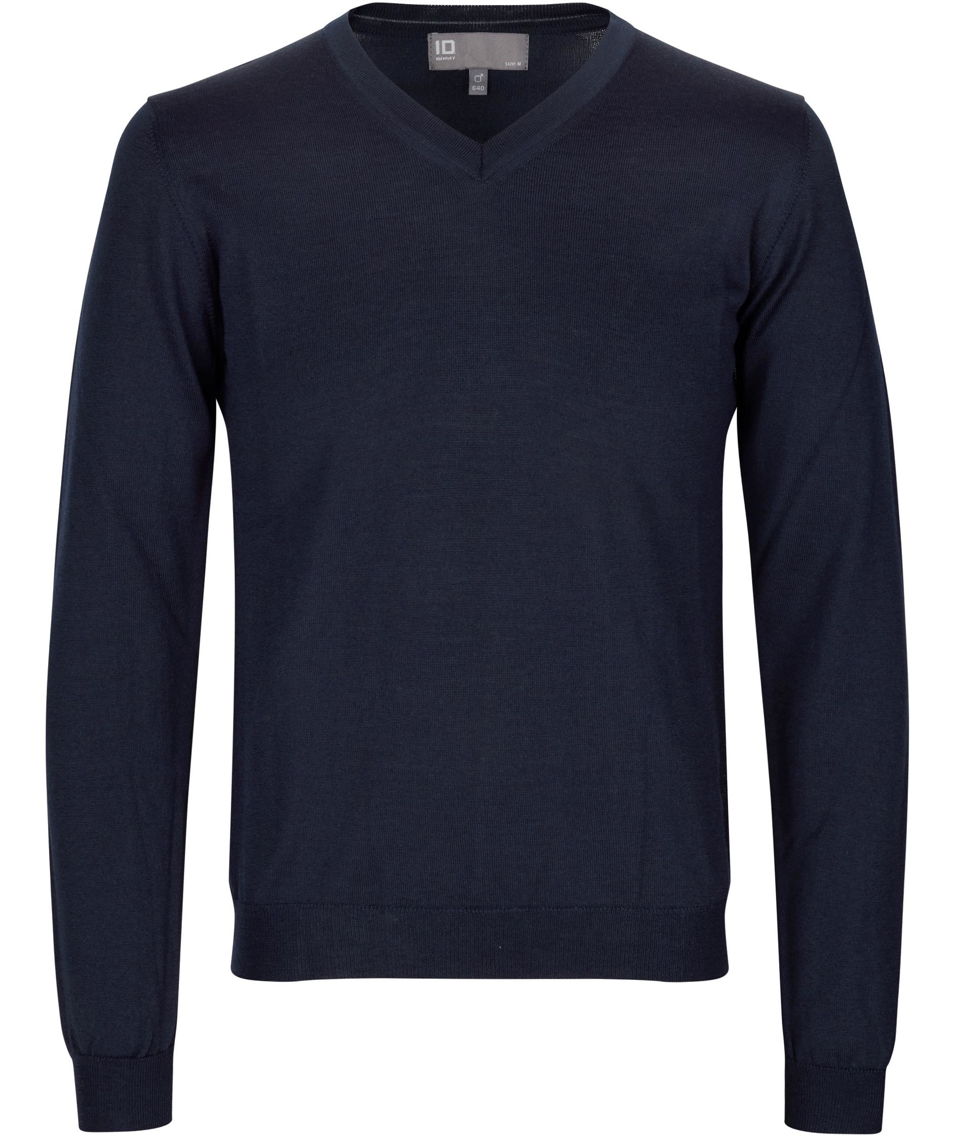 ID knitted pullover with merino wool, Marine Blue, large image number 0