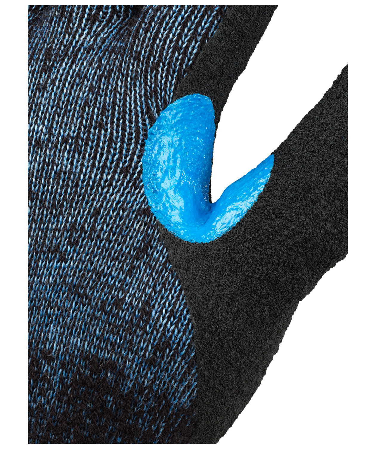 Tegera 8830R vinterhandskar med sk&auml;rskydd Cut D, Bl&aring;/Svart