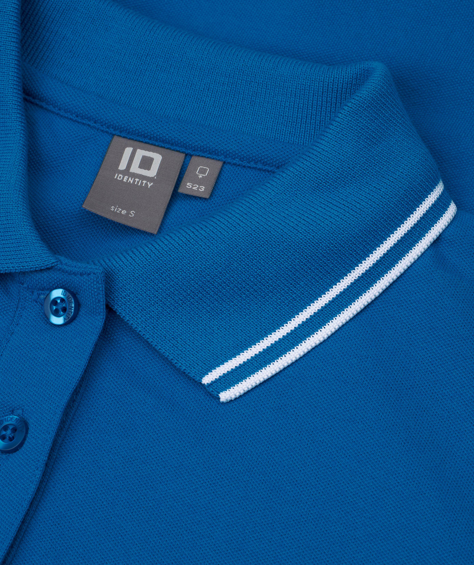 ID stretch dame polo T-skjorte, Azure, large image number 3