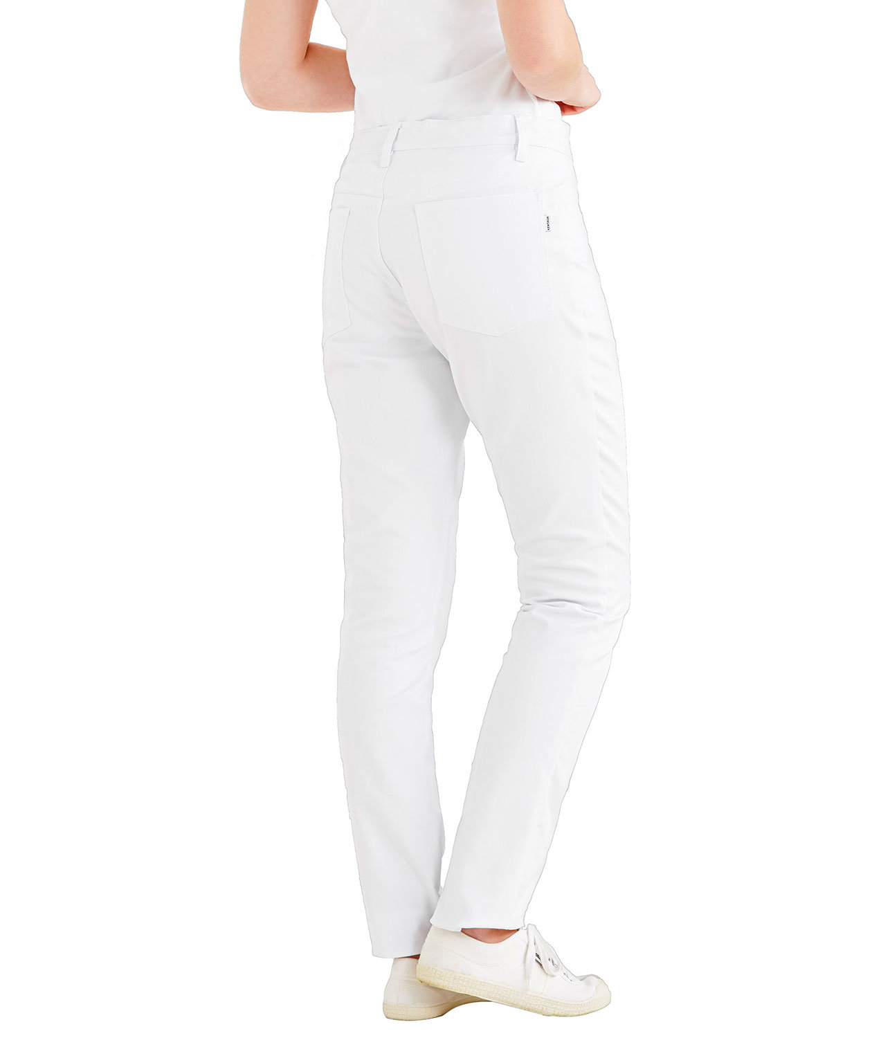 Kentaur damebukser benl&aelig;ngde 79 cm, Hvid, large image number 3