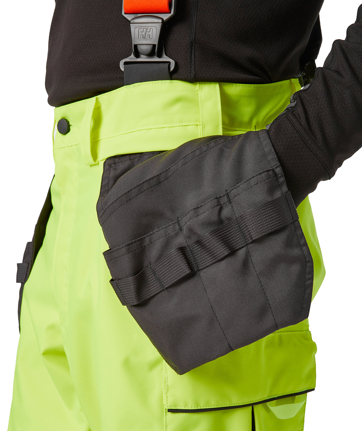 Helly Hansen Alna 2.0 shell trousers, Hi-vis yellow/charcoal, large image number 4