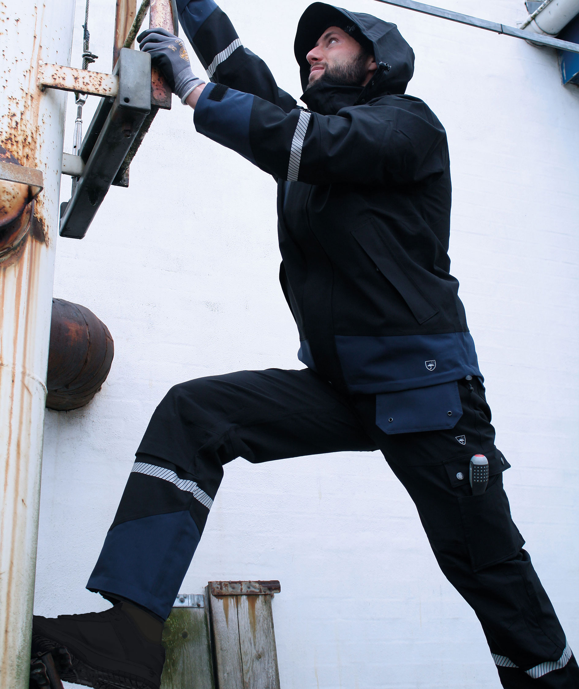 Lyngs&oslash;e Fox skalbyxa full stretch, Svart