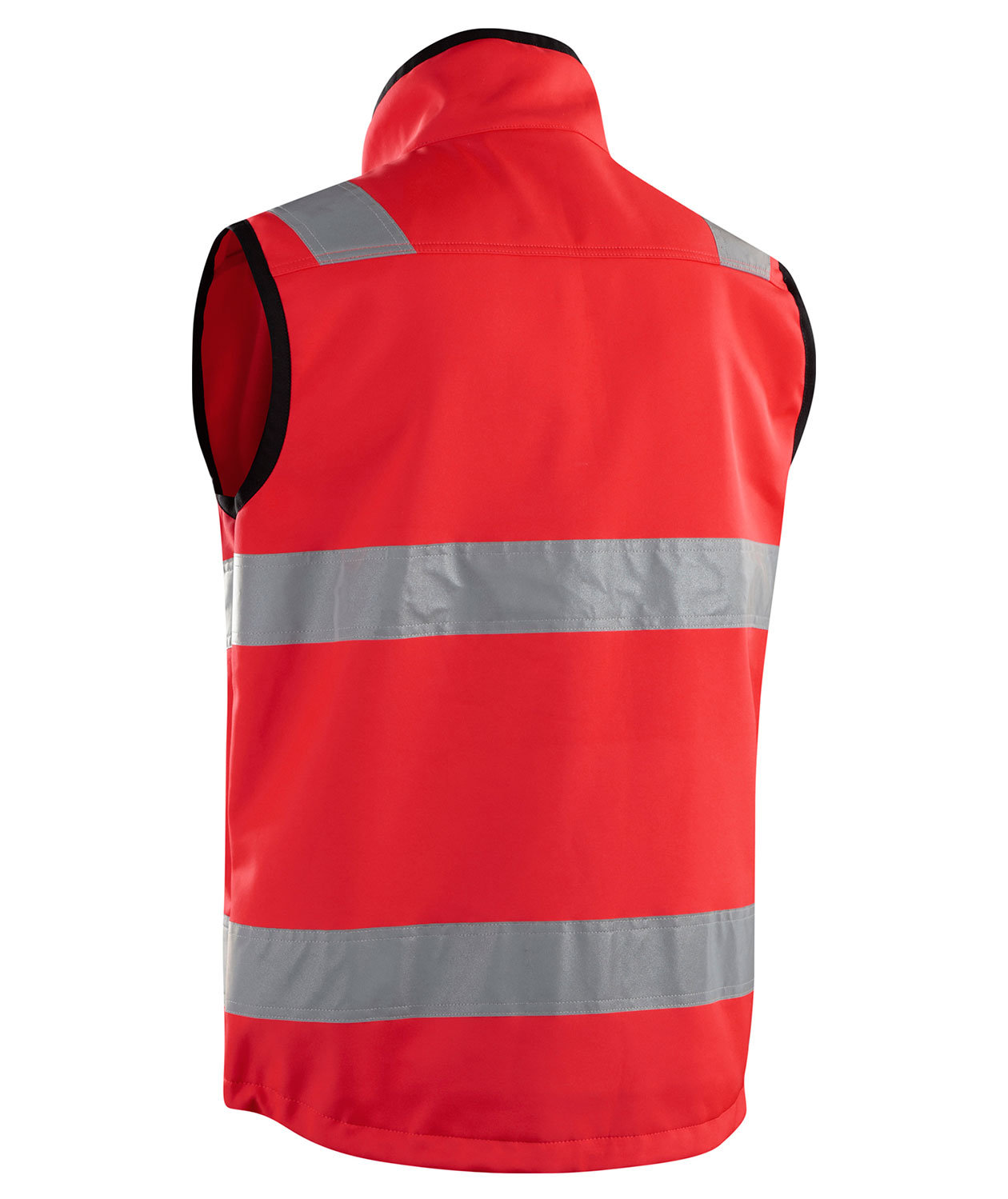 Bl&aring;kl&auml;der softshell vest, Hi-Vis R&oslash;d