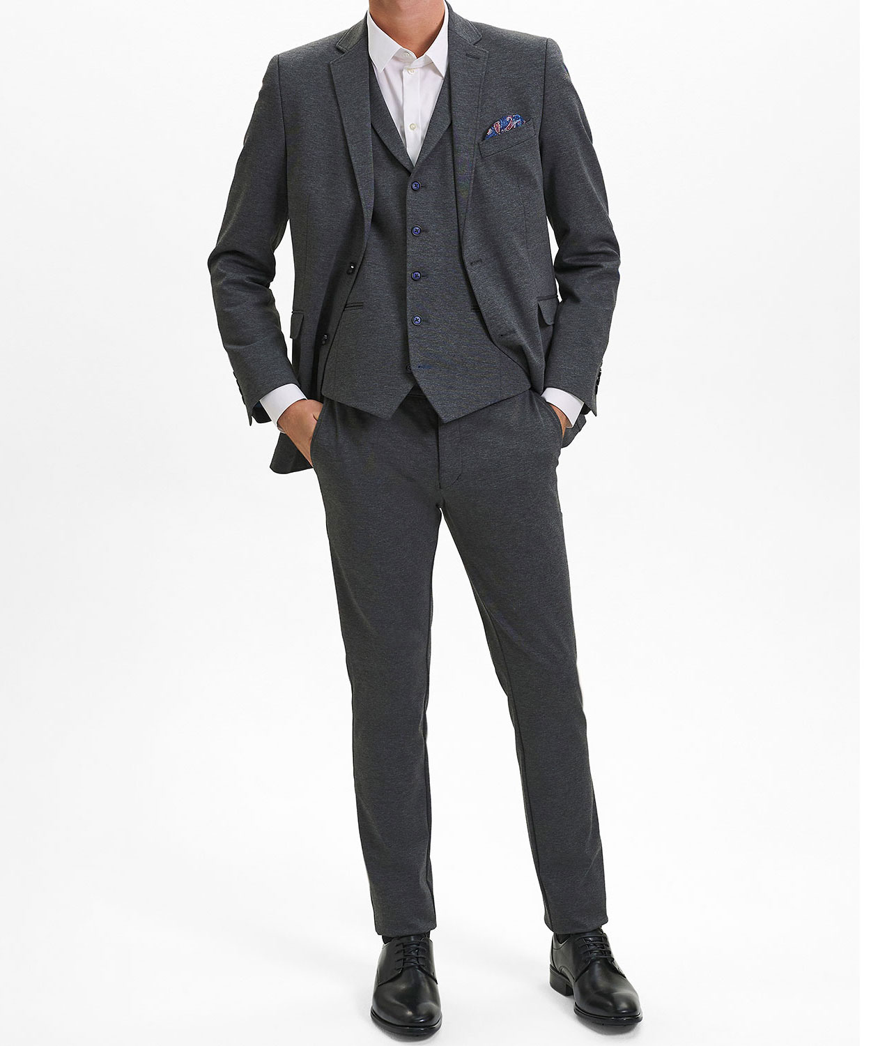 Sunwill Extreme Flexibility Slim fit chinos, Charcoal, large image number 1