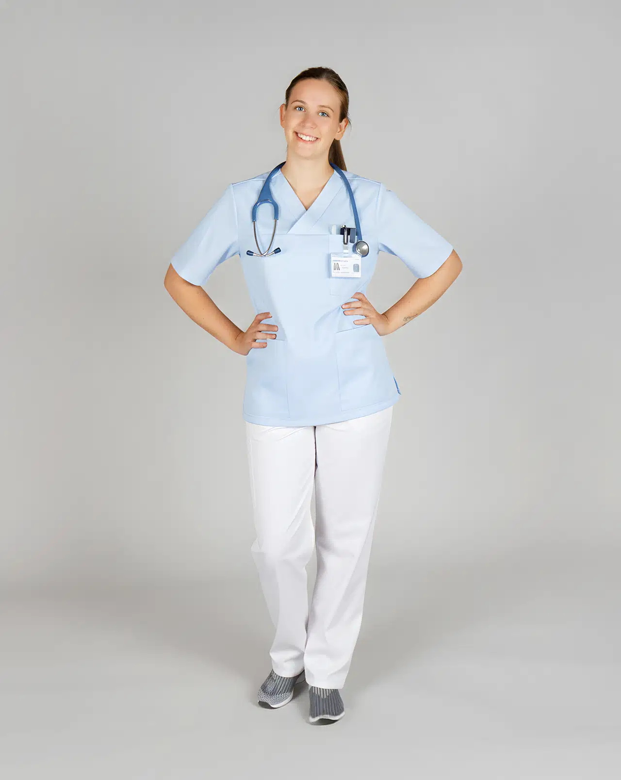 Nybo Workwear Heart bussarong, Ljus Bl&aring;