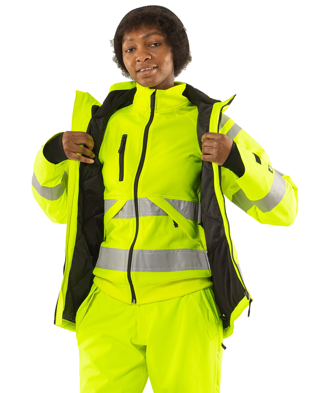 Fristads vinterjacka 4683 GLPS dam, Varsel Gul