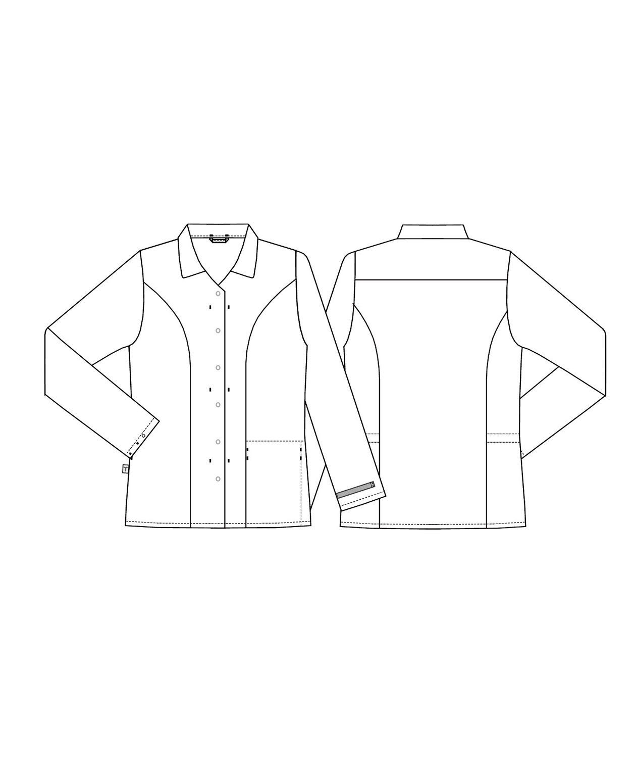 Kentaur comfort fit funktionsskjorta dam, Vit