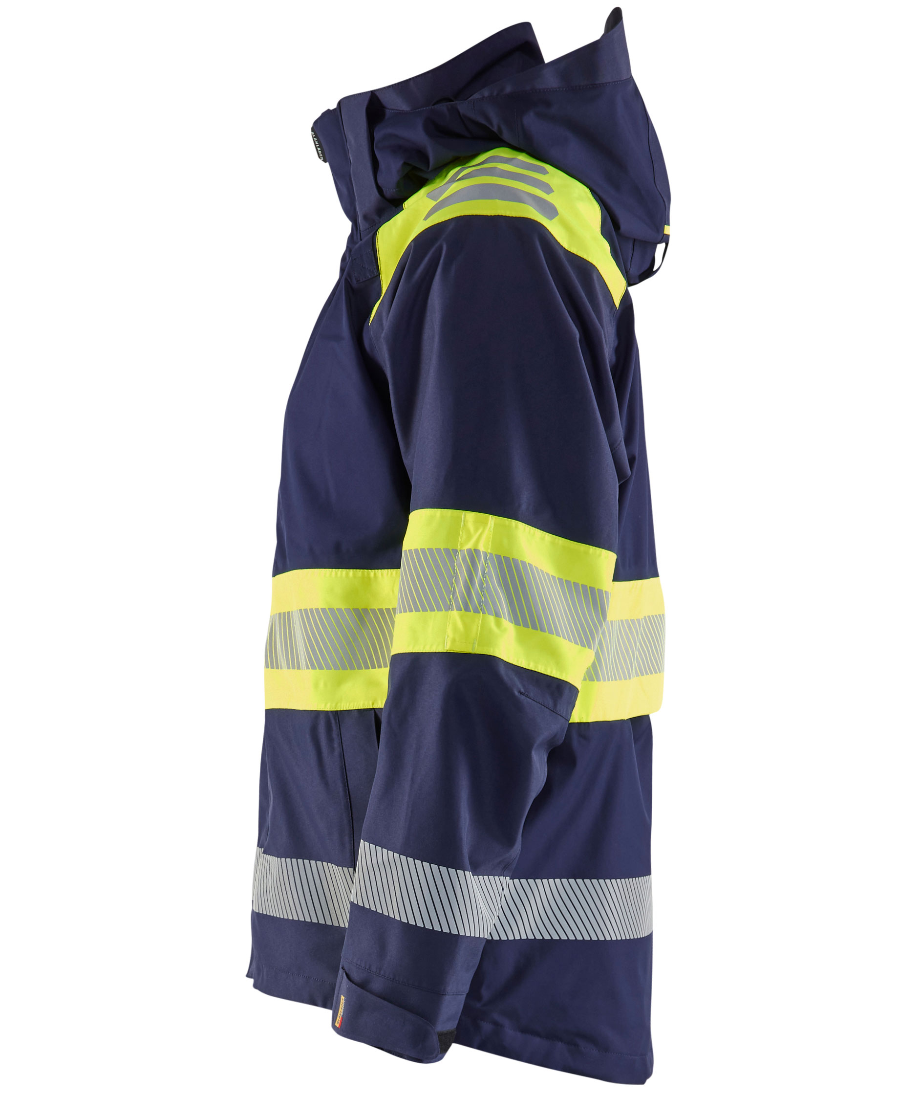 Bl&aring;kl&auml;der skaljakke, Marine/Hi-Vis gul, large image number 3