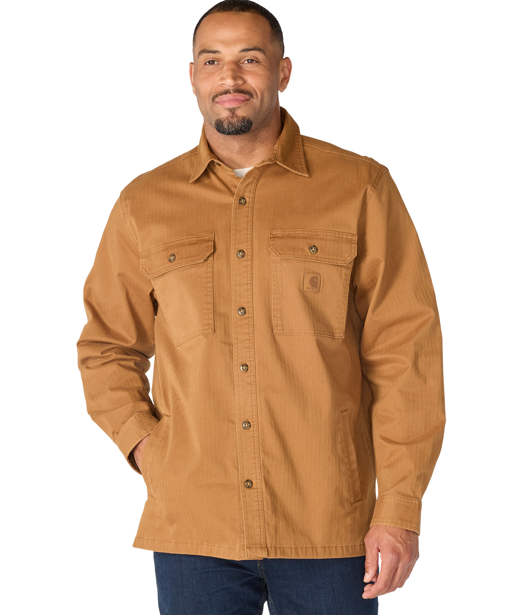 Carhartt Newcastle skjortjacka, Carhartt Brown, Carhartt Brown, swatch