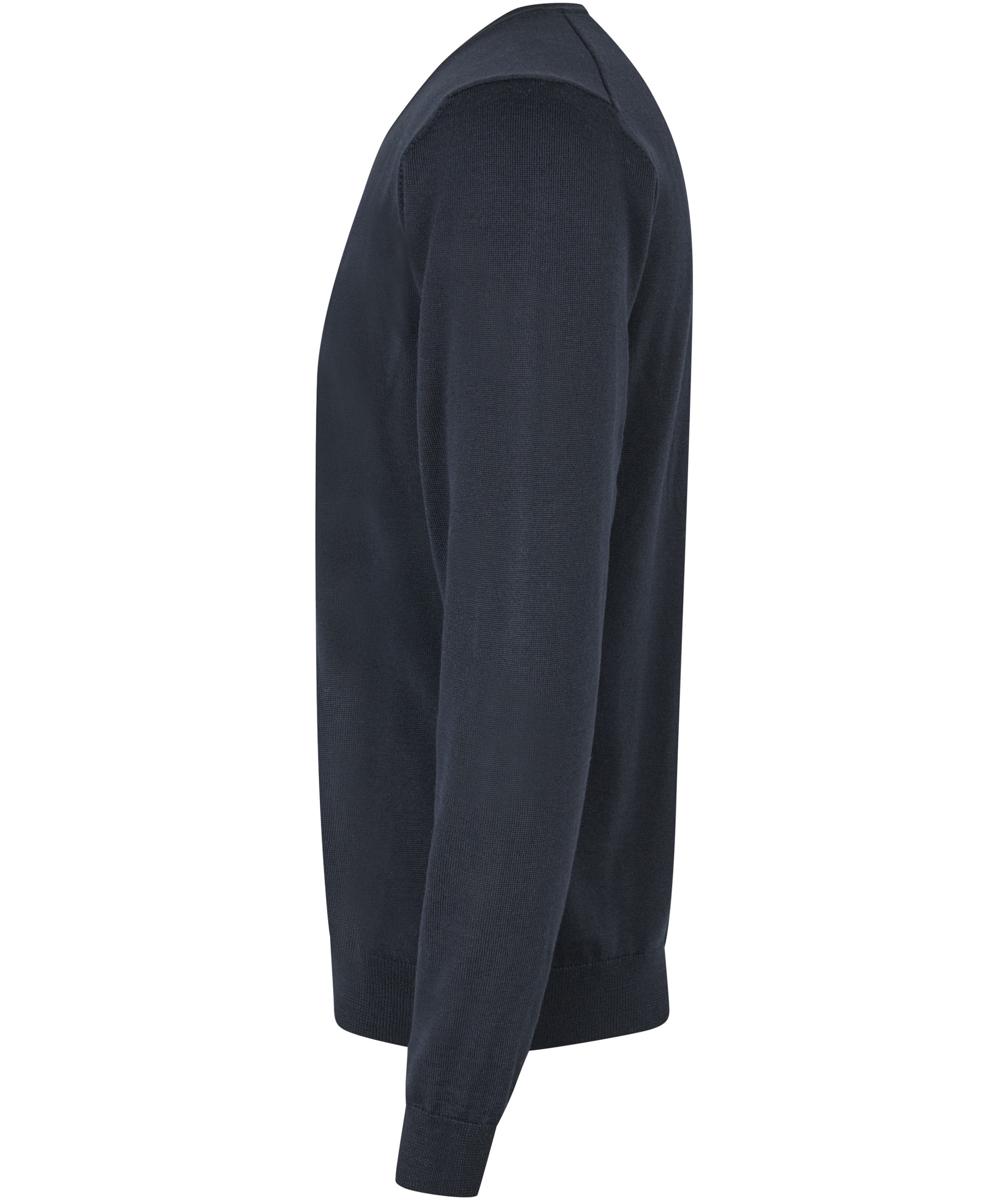 Seven Seas strikket genser med ull, Navy, large image number 2