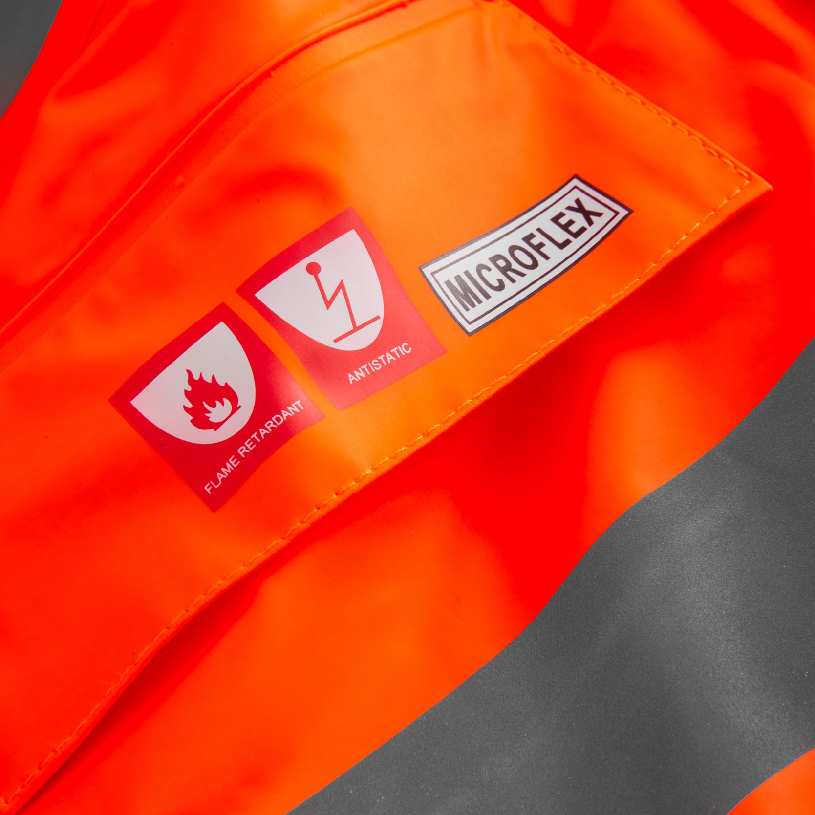 Lyngs&oslash;e Multinorm PU winter jacket, Hi-vis Orange, large image number 4