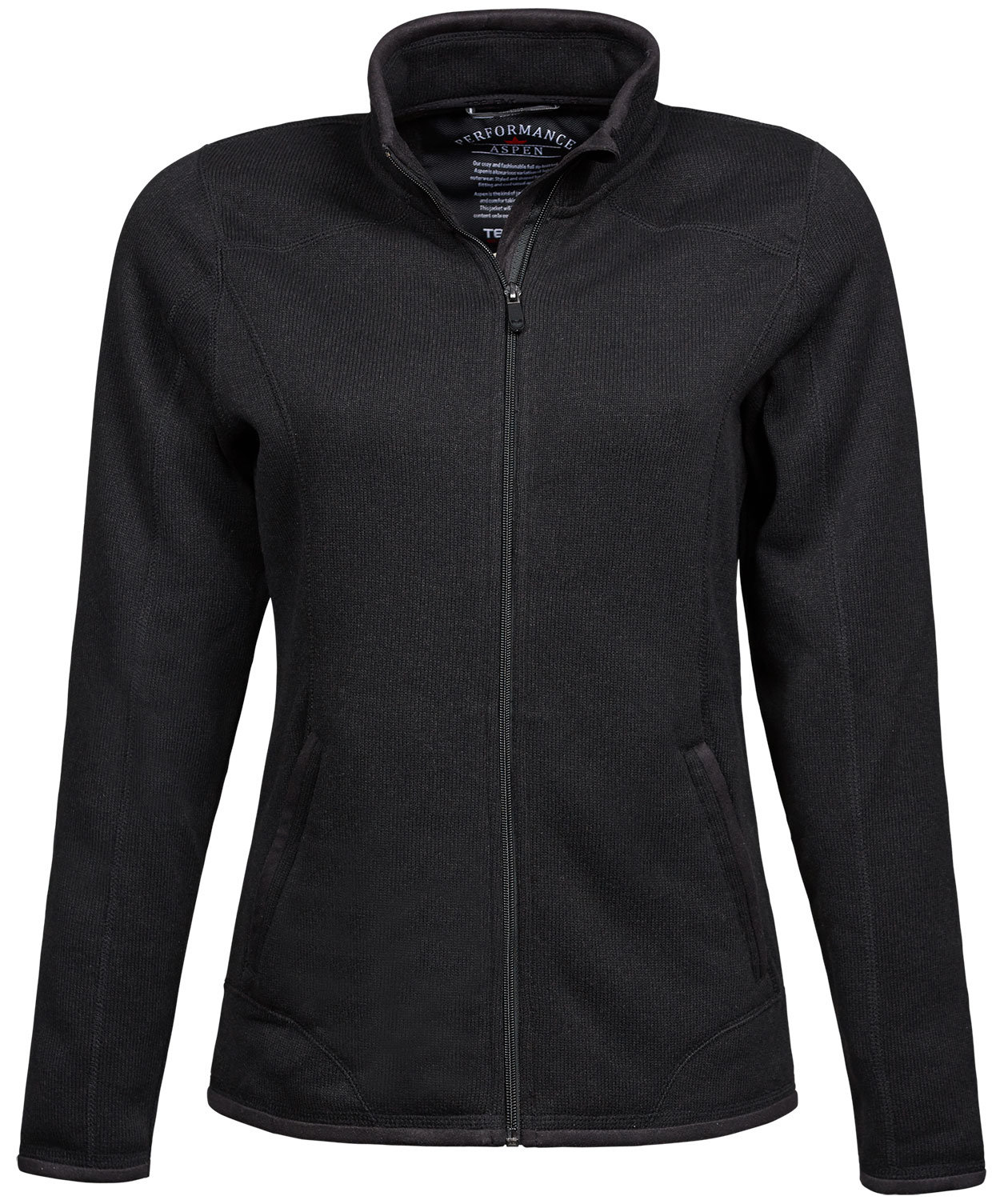 Tee Jays Aspen fleecejacka dam, Svart