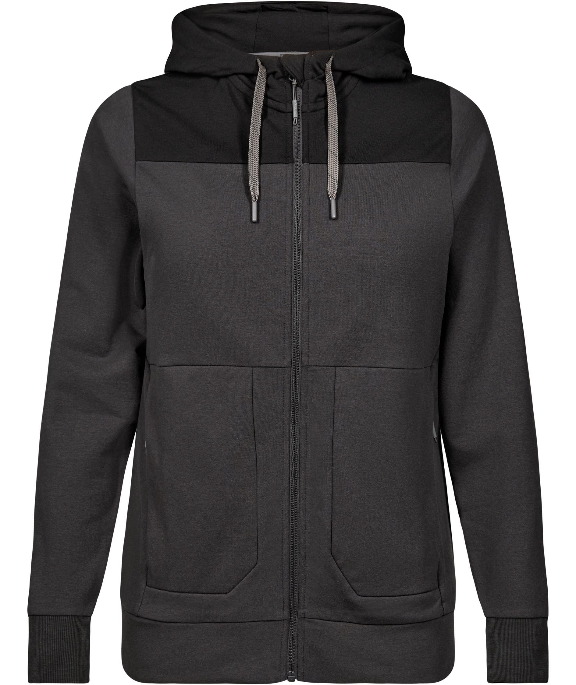 Engel Entire dame hettegenser med glidel&aring;s, Anthracite Grey/Black, Anthracite Grey/Black, swatch