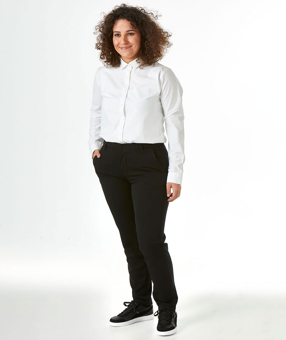 NewTurn Super Stretch Regular fit Damenhemd, Wei&szlig;