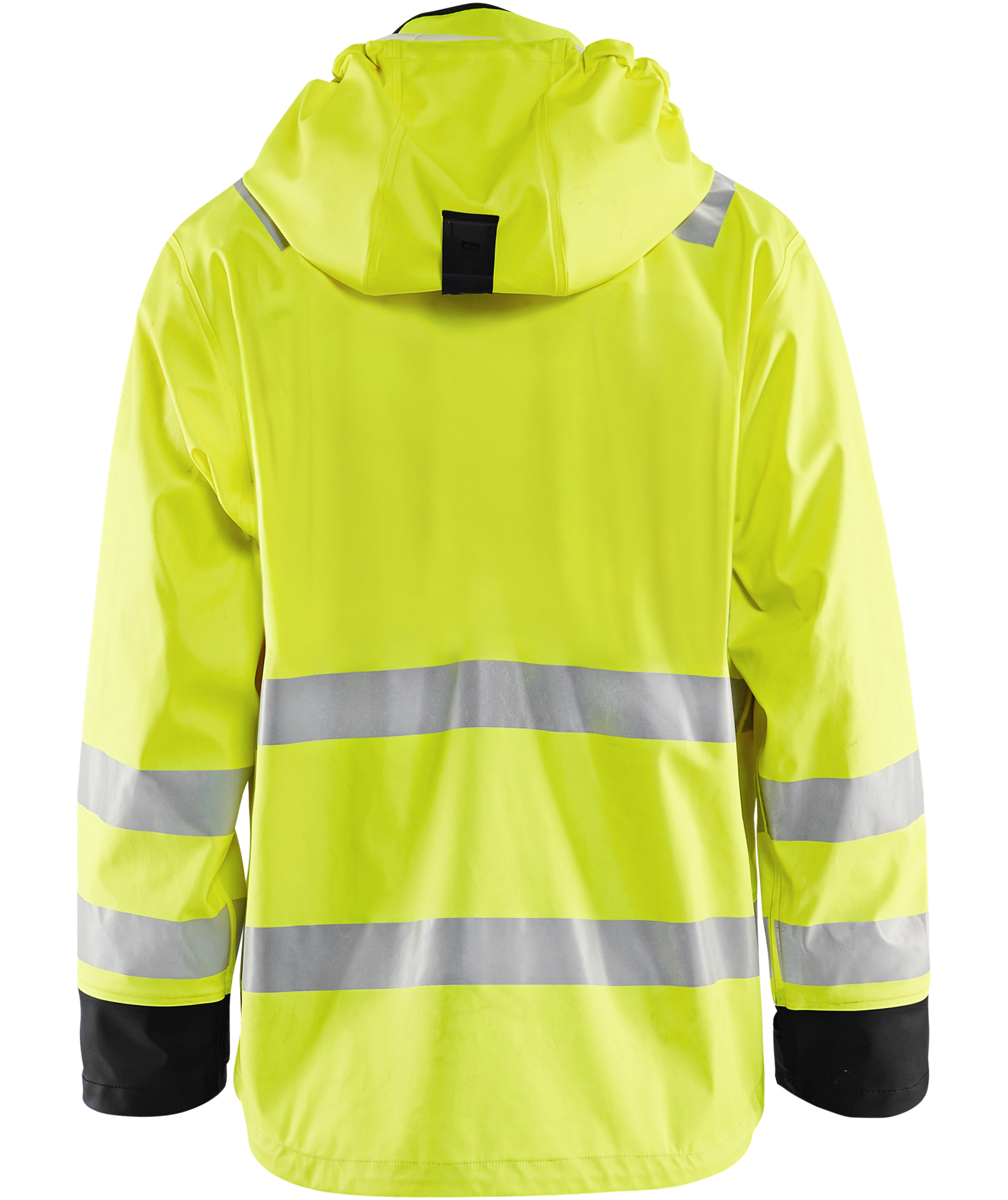 Bl&aring;kl&auml;der regnjakke, Hi-vis Gul/Svart