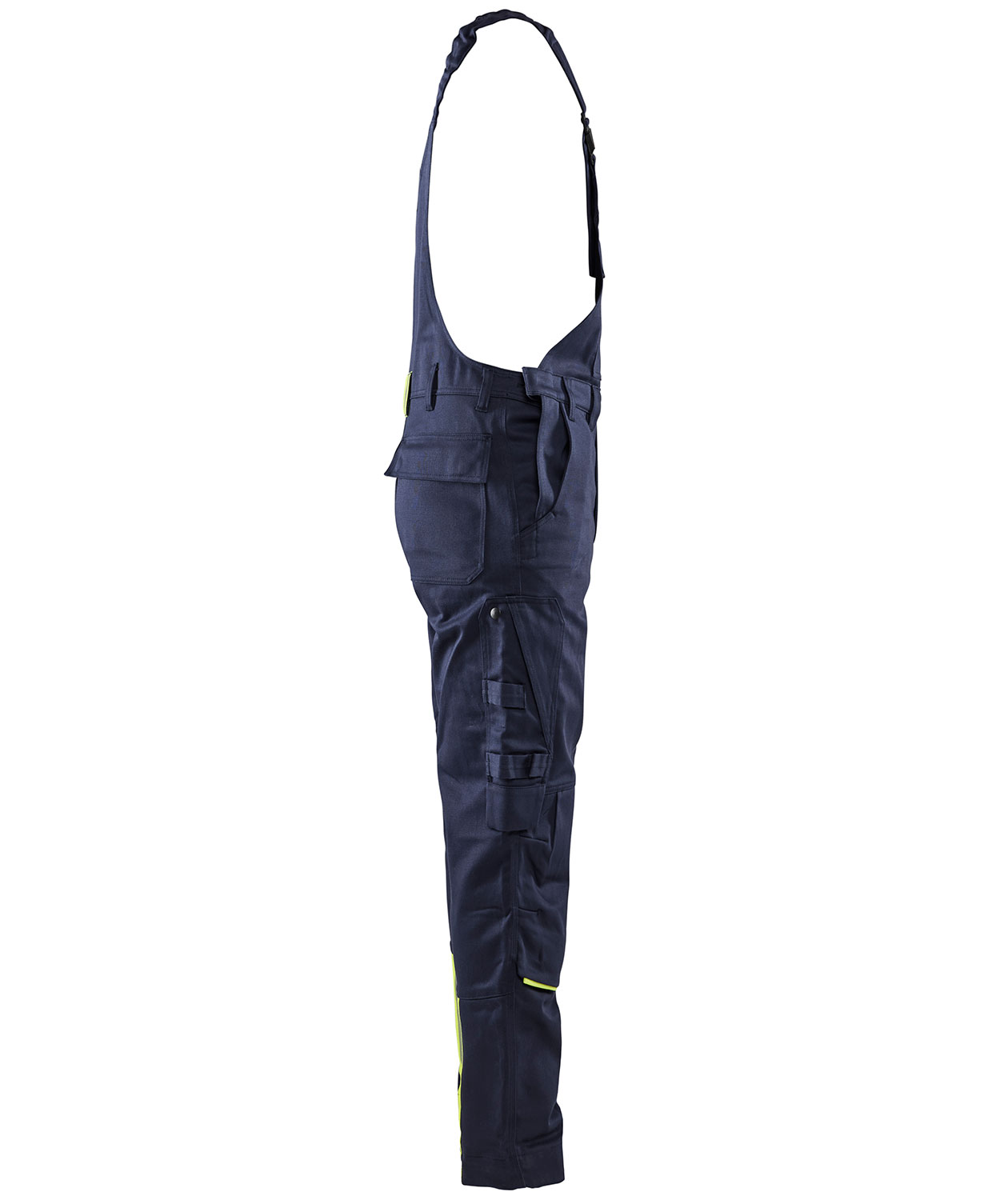 Bl&aring;kl&auml;der sveiseselebukse, Marine/Hi-Vis gul, large image number 2