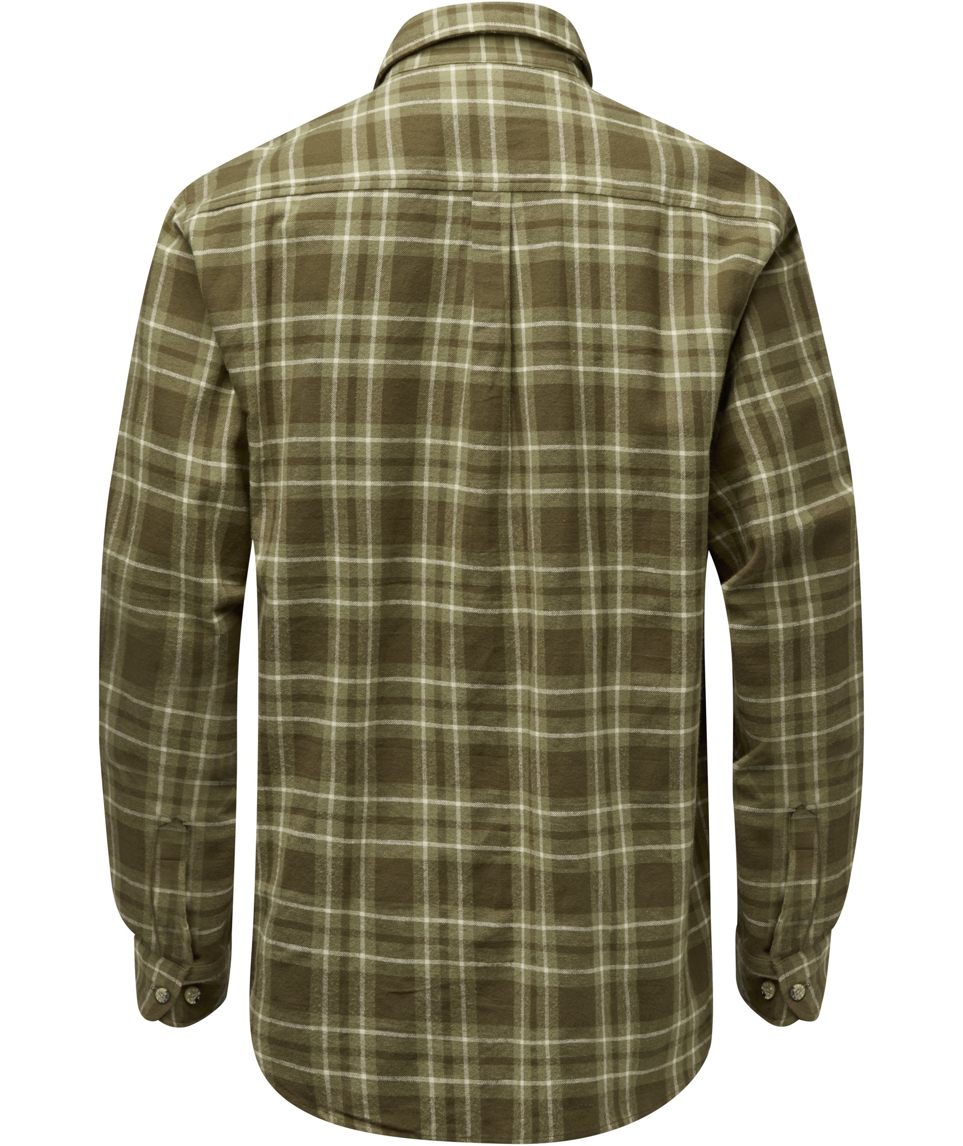 Pinewood H&auml;rjedalen regular fit flannel skovmandsskjorte, Olive green, large image number 2