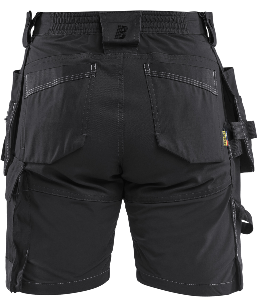 Bl&aring;kl&auml;der dame h&aring;ndv&aelig;rkershorts, Sort, large image number 2