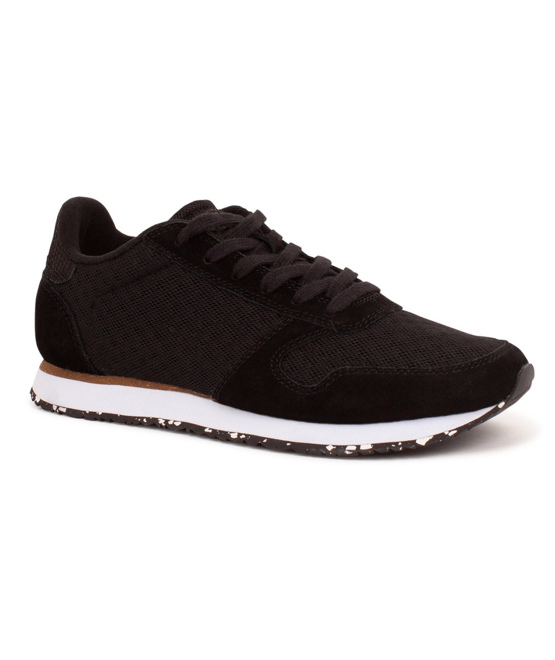 Woden Ydun Suede Mesh II Damen sneakers, Schwarz