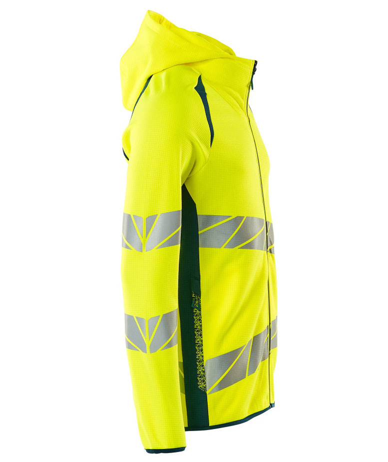 Mascot Accelerate Safe hettegenser, Hi-Vis Gul/M&oslash;rk Petroleum, large image number 2