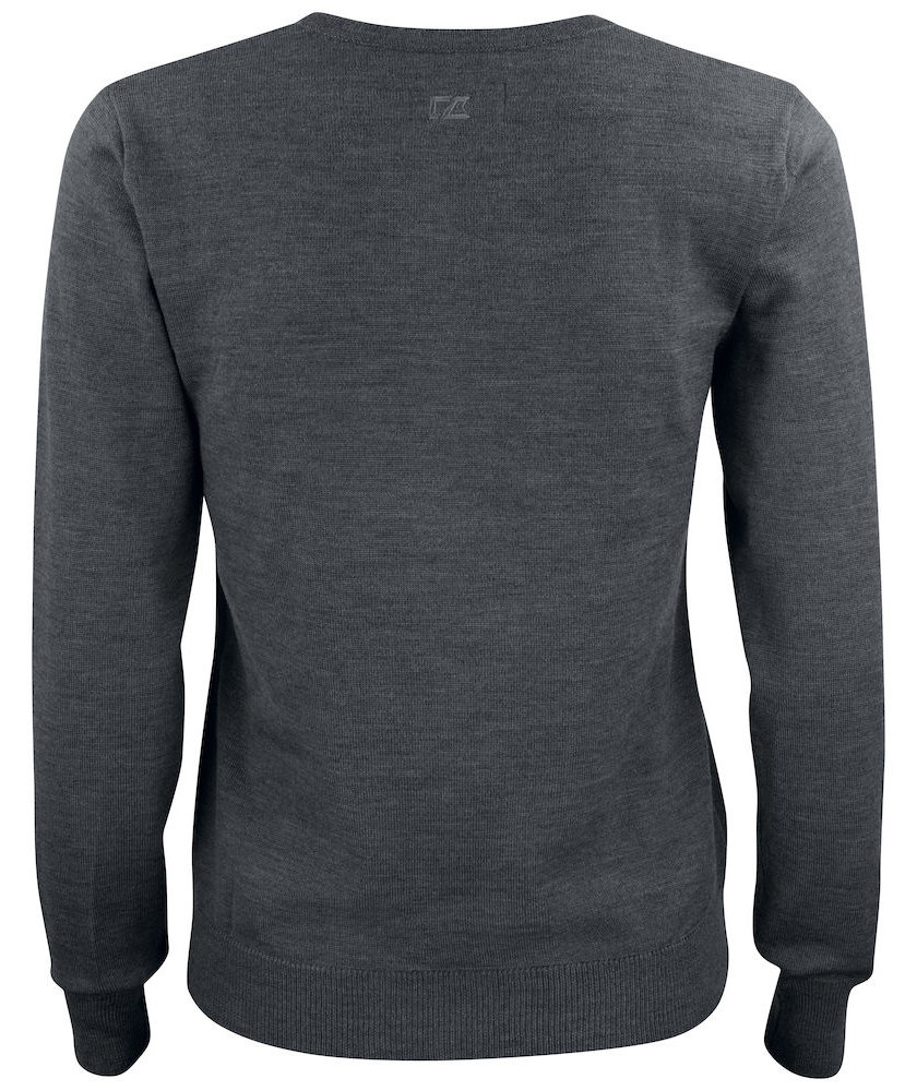 Cutter & Buck Everett tr&ouml;ja dam med merinoull, Antracitmelerad, large image number 2