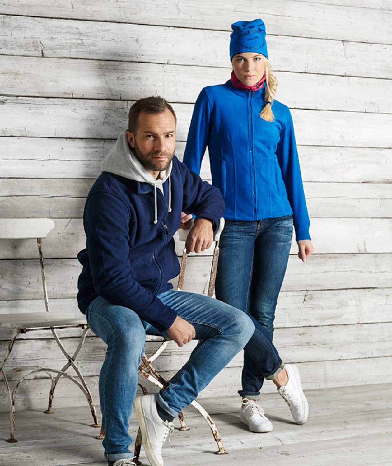 South West Dawson fleece cardigan, Navy