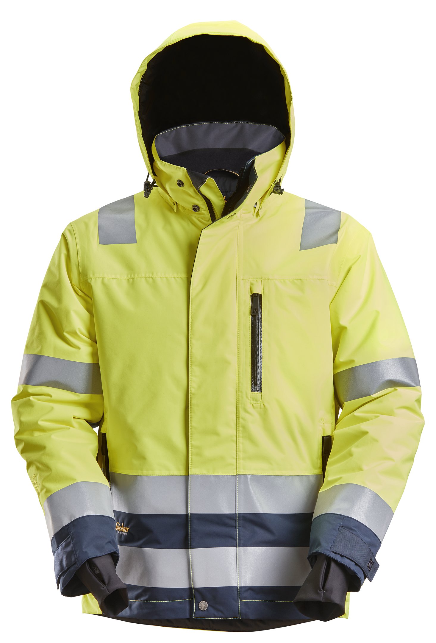 Snickers AllroundWork vinterjakke 1132, Hi-vis gul/marinebl&aring;, Hi-vis gul/marinebl&aring;, swatch