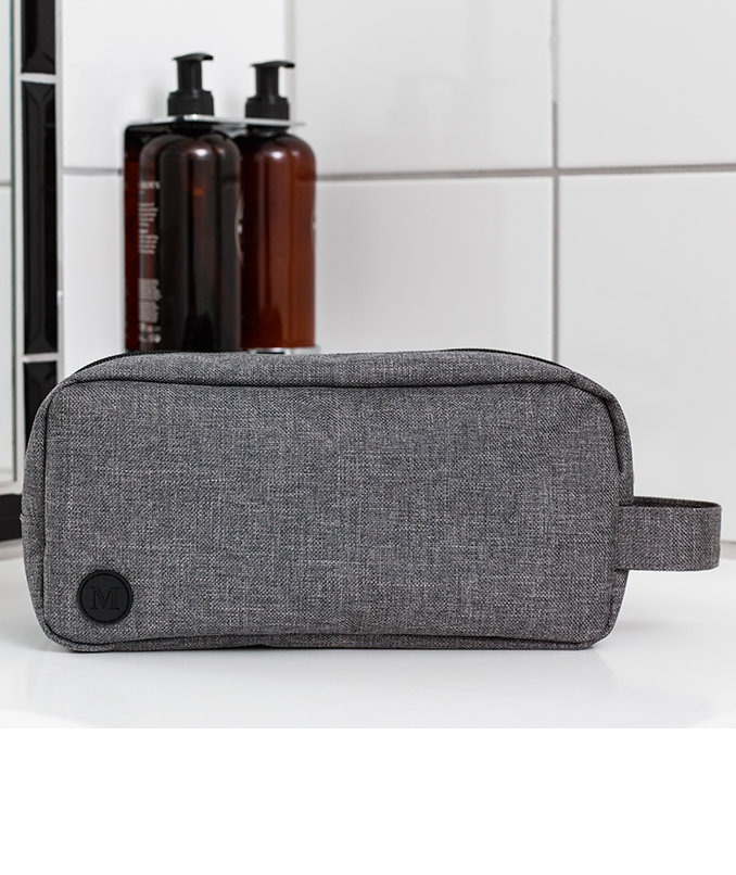 Momenti Travel toilet bag 2.5L, Light grey mottled, Light grey mottled, large image number 3