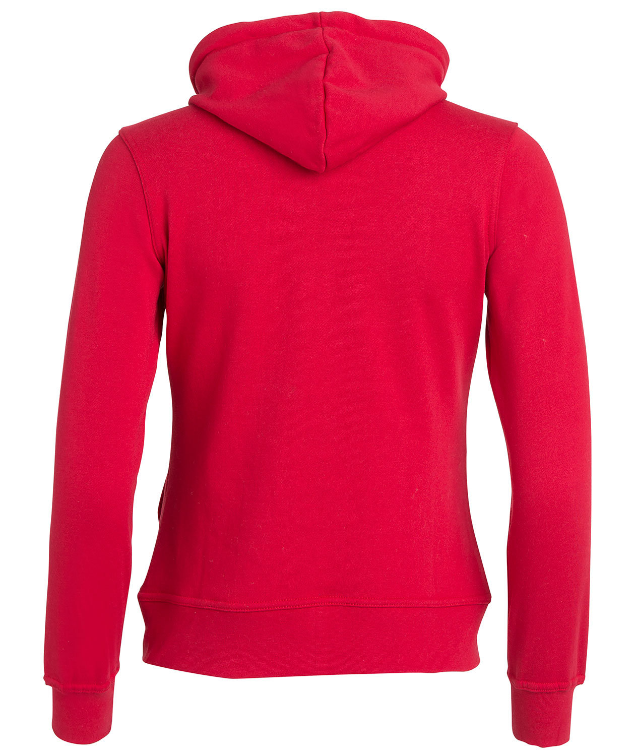 Clique Basic Hoody Zip dame h&aelig;ttetr&oslash;je, R&oslash;d, large image number 2