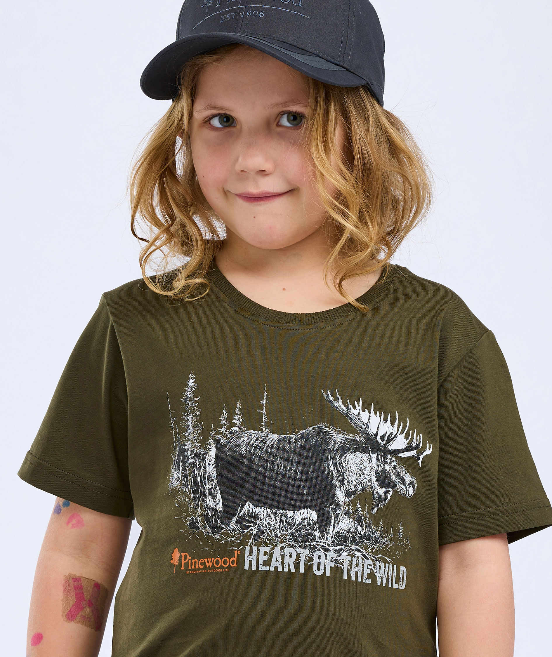 Pinewood&nbsp;Moose T-shirt til b&oslash;rn, Green, large image number 3