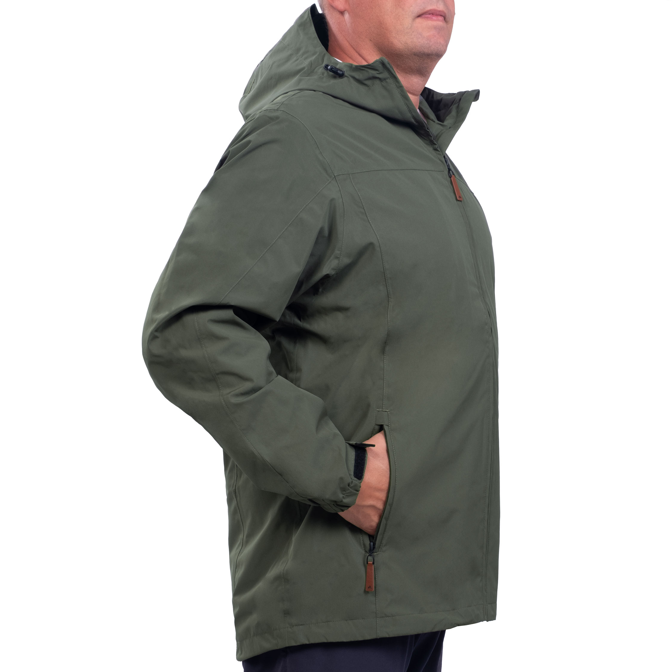 Pitch Stone skaljakke, Olive, large image number 4