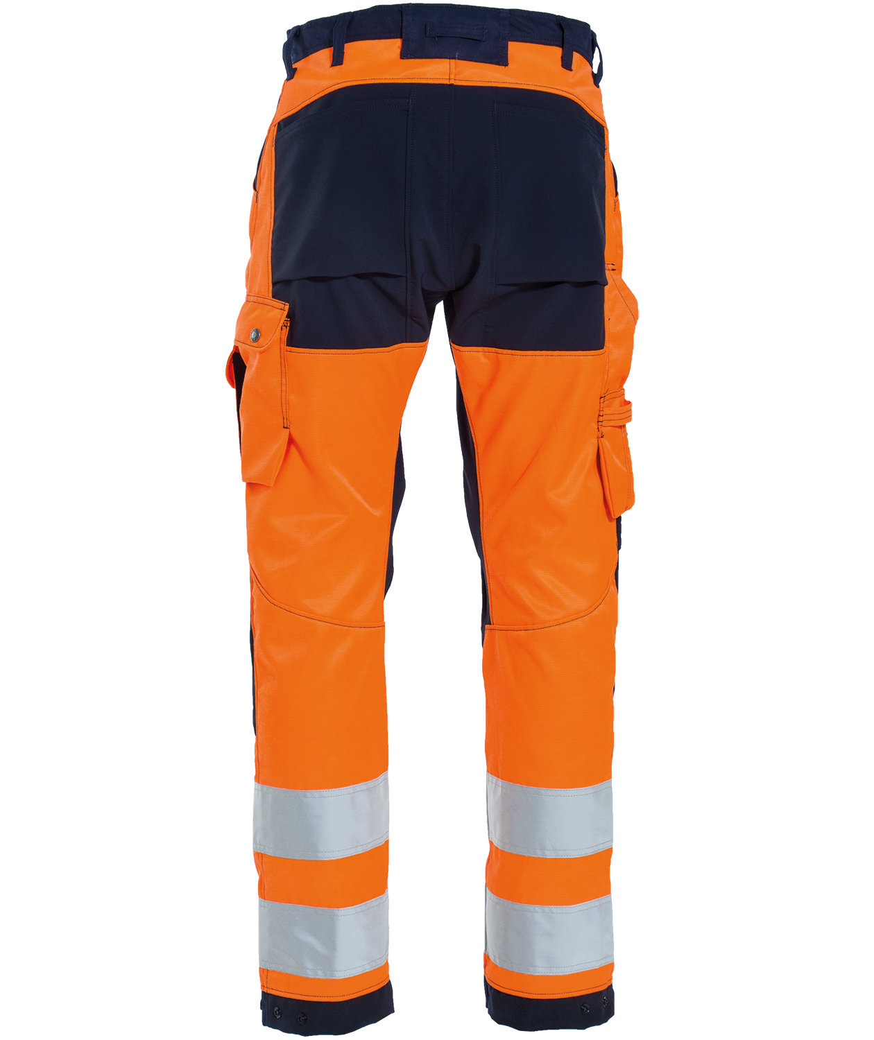 Tranemo Vision HV work trousers, Hi-vis Orange/Marine, large image number 1