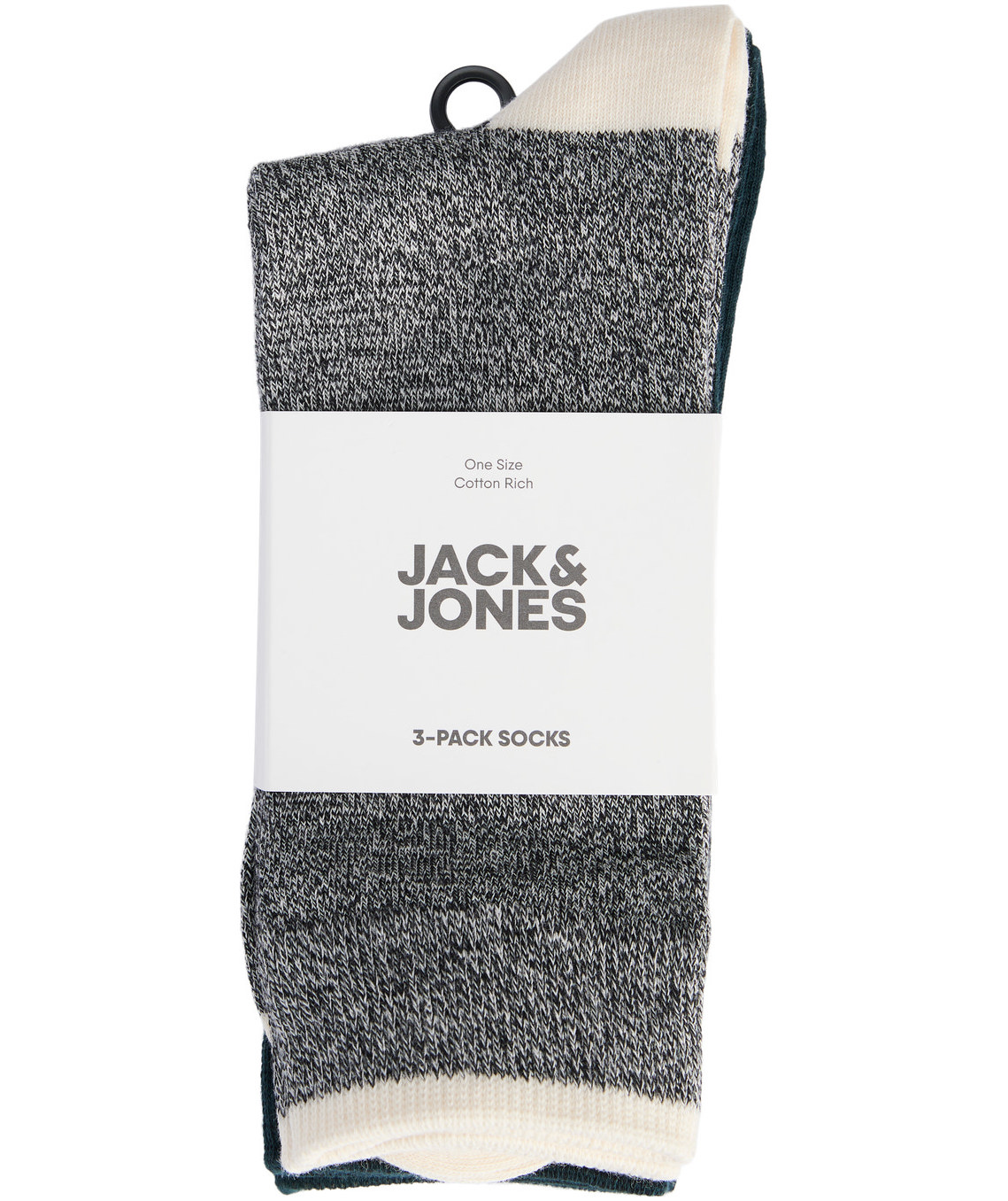 Jack & Jones JACRIDER 3-pack socks, Black Black Twisted, Black Black Twisted, large image number 4