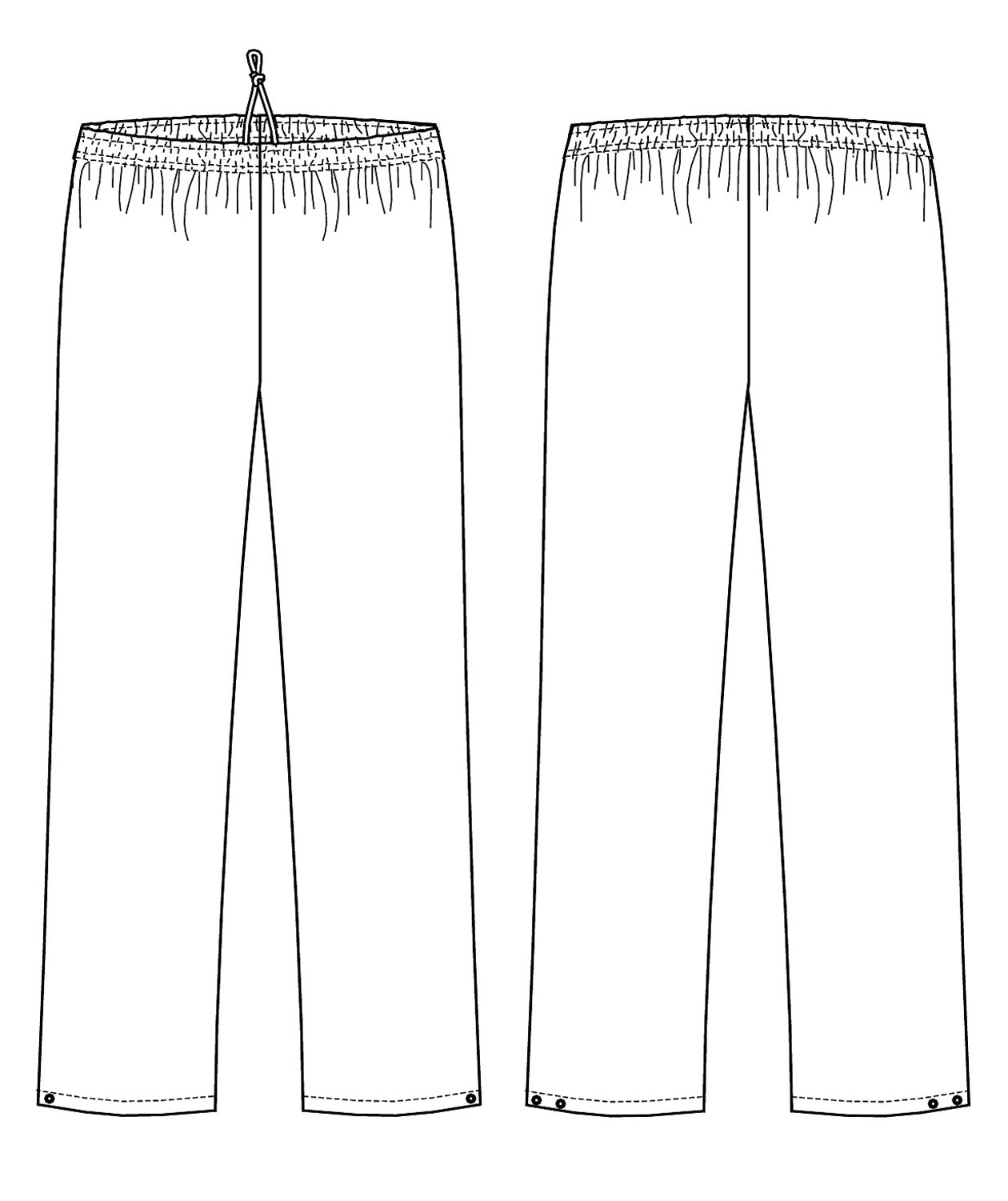 Kentaur HACCP-godkendt joggingbukser benl&aelig;ngde 80 cm, Hvid, large image number 3