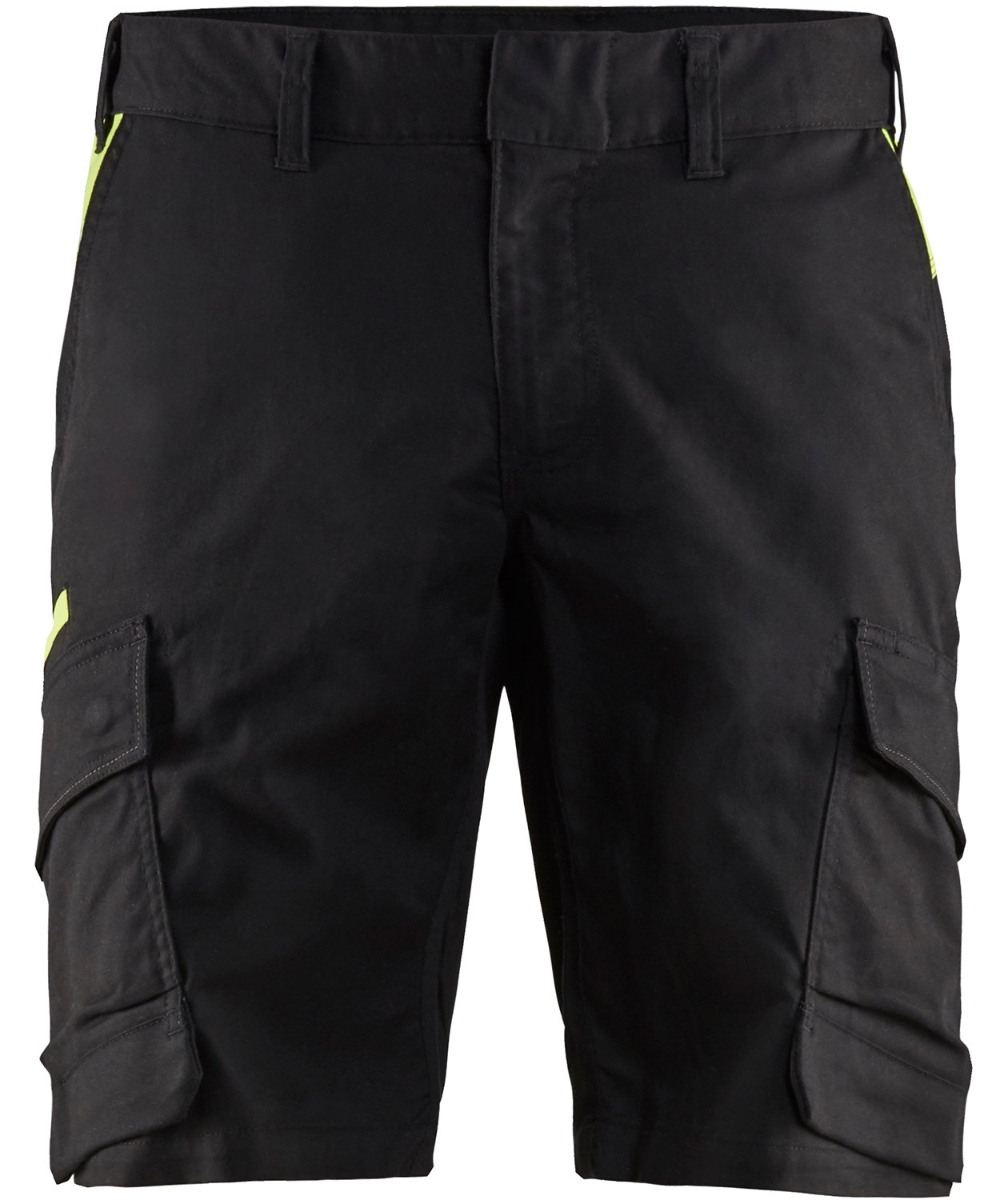 Bl&aring;kl&auml;der arbejdsshorts, Sort/Hi-Vis Gul