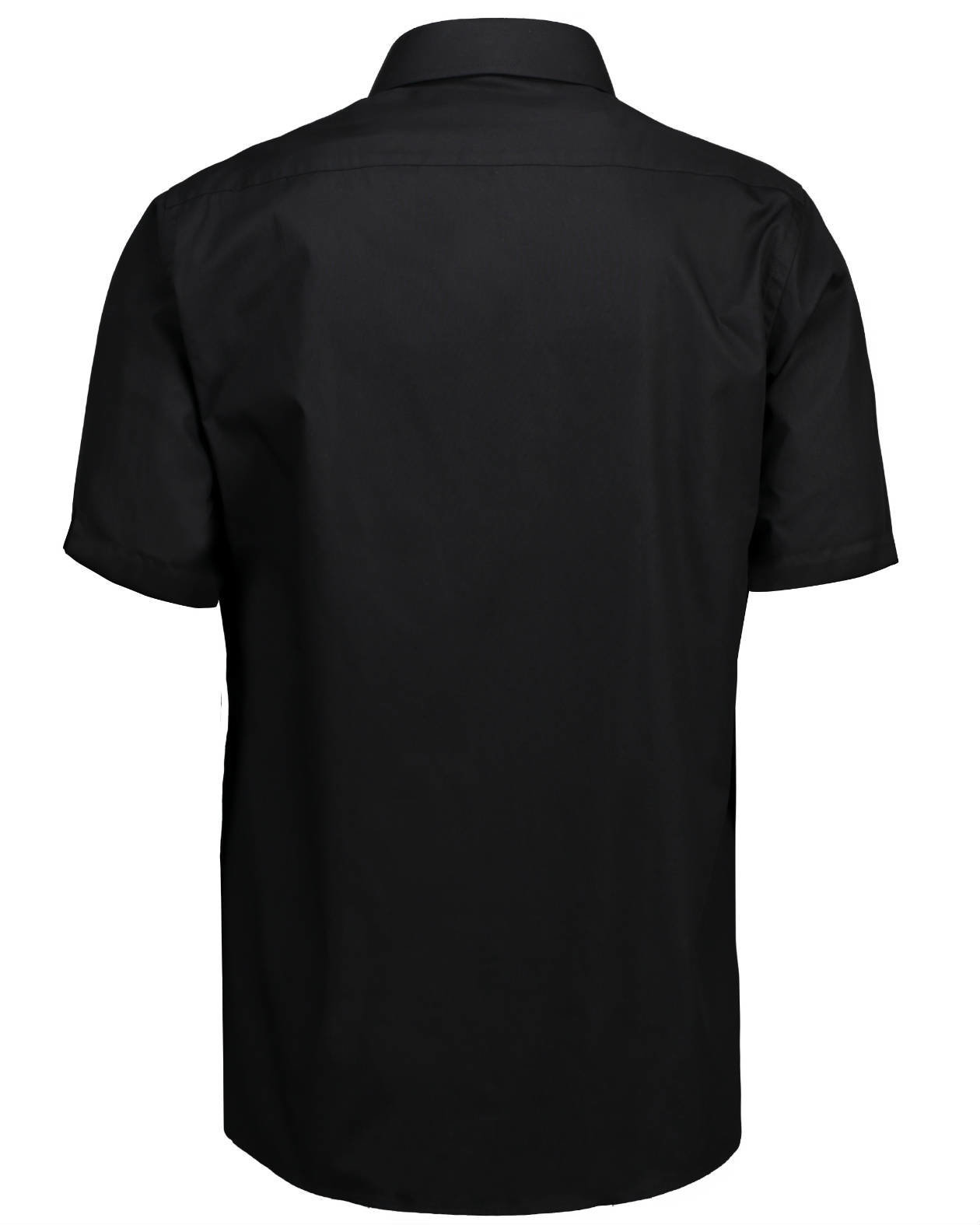 Seven Seas modern fit Popeline kurz&auml;rmeliges Hemd, Schwarz, large image number 2