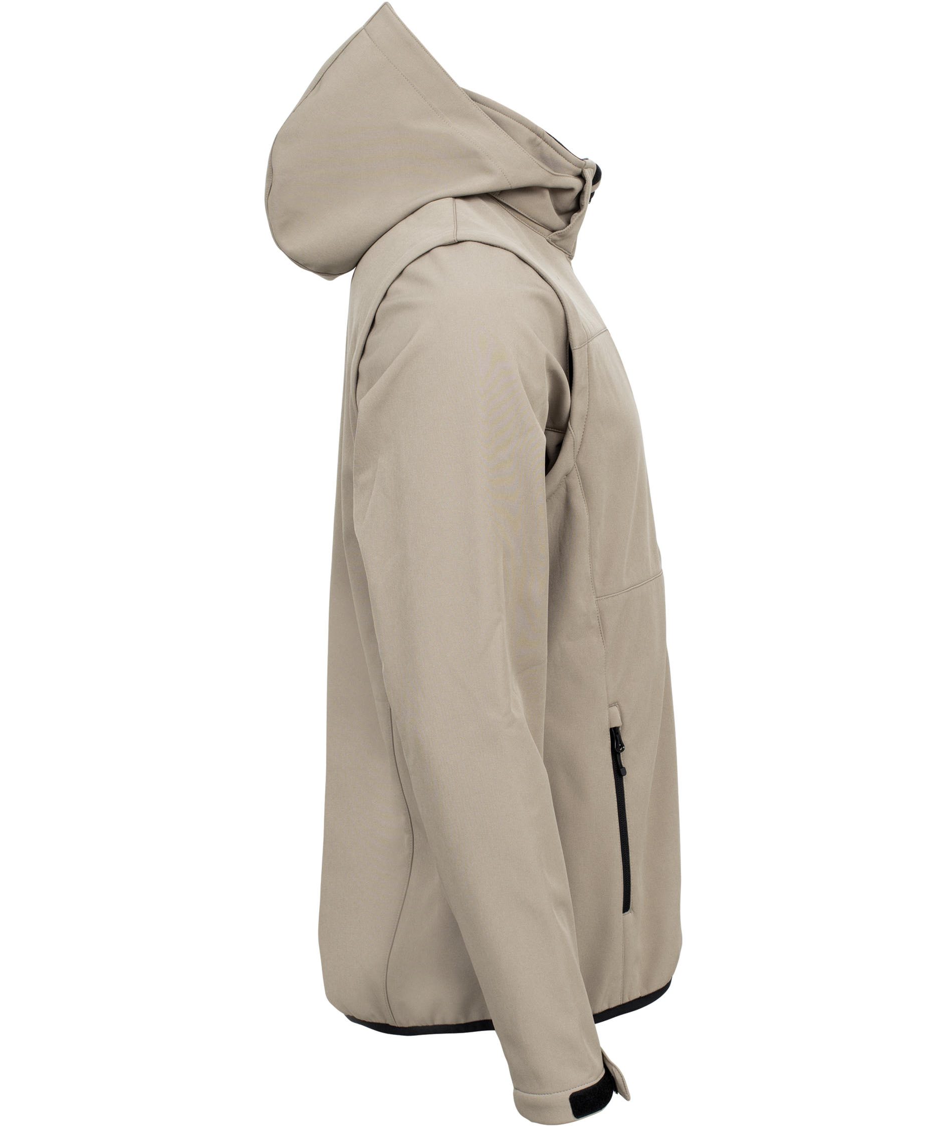 Clique Classic 2-i-1 softshelljakke, Sand, large image number 3