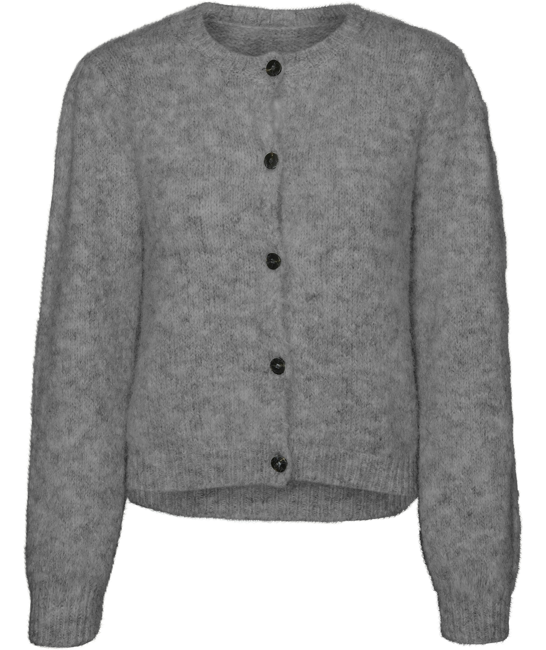 Vero Moda VMNOVAH stickad cardigan dam, Medium Grey Melange