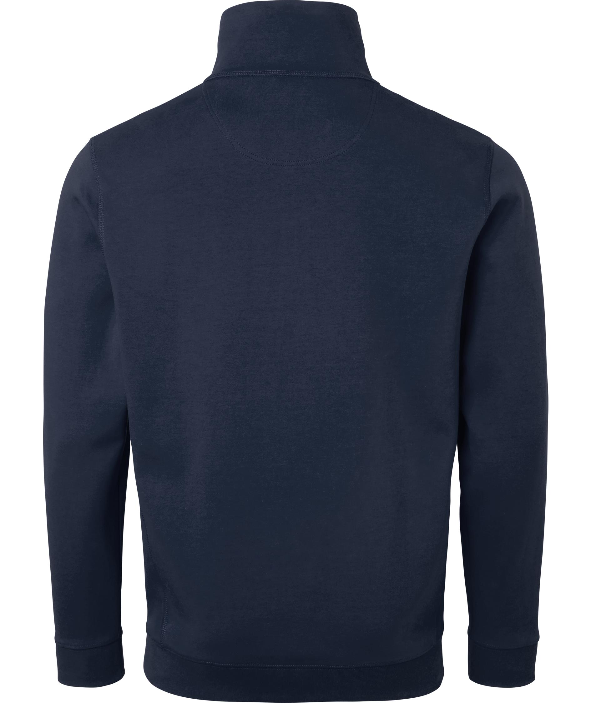 Top Swede sweatshirt med kort lynl&aring;s 0102