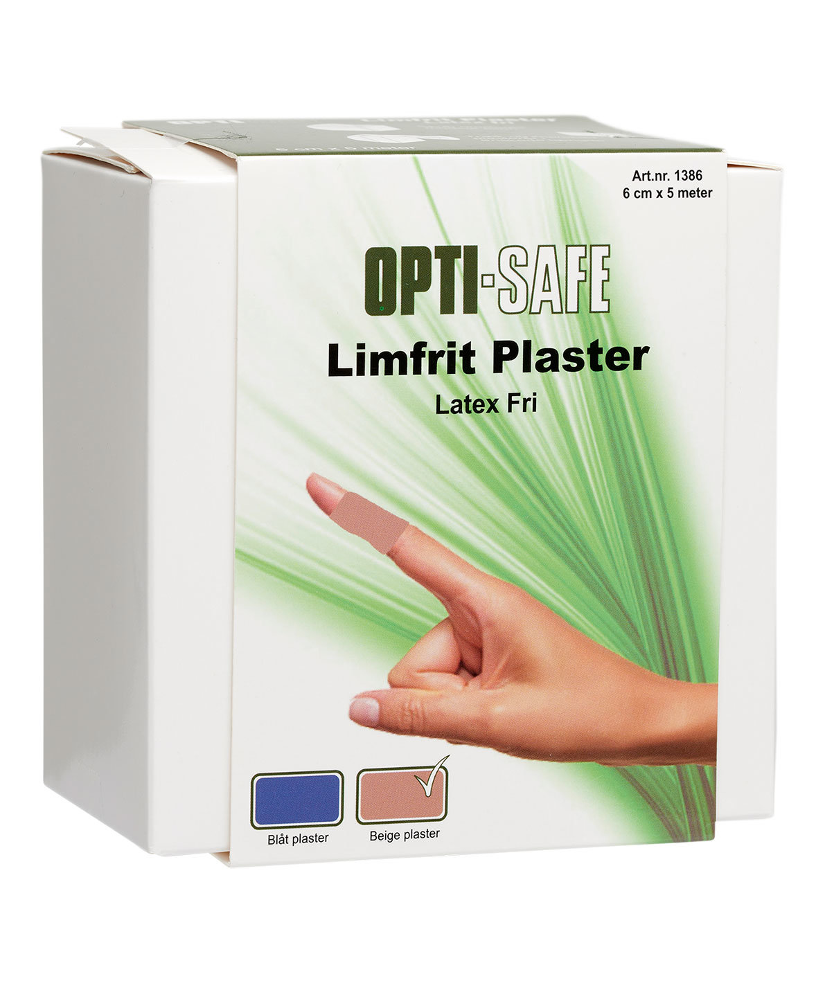 Opti-safe pl&aring;ster limfria 6 cm x 5 m, Beige