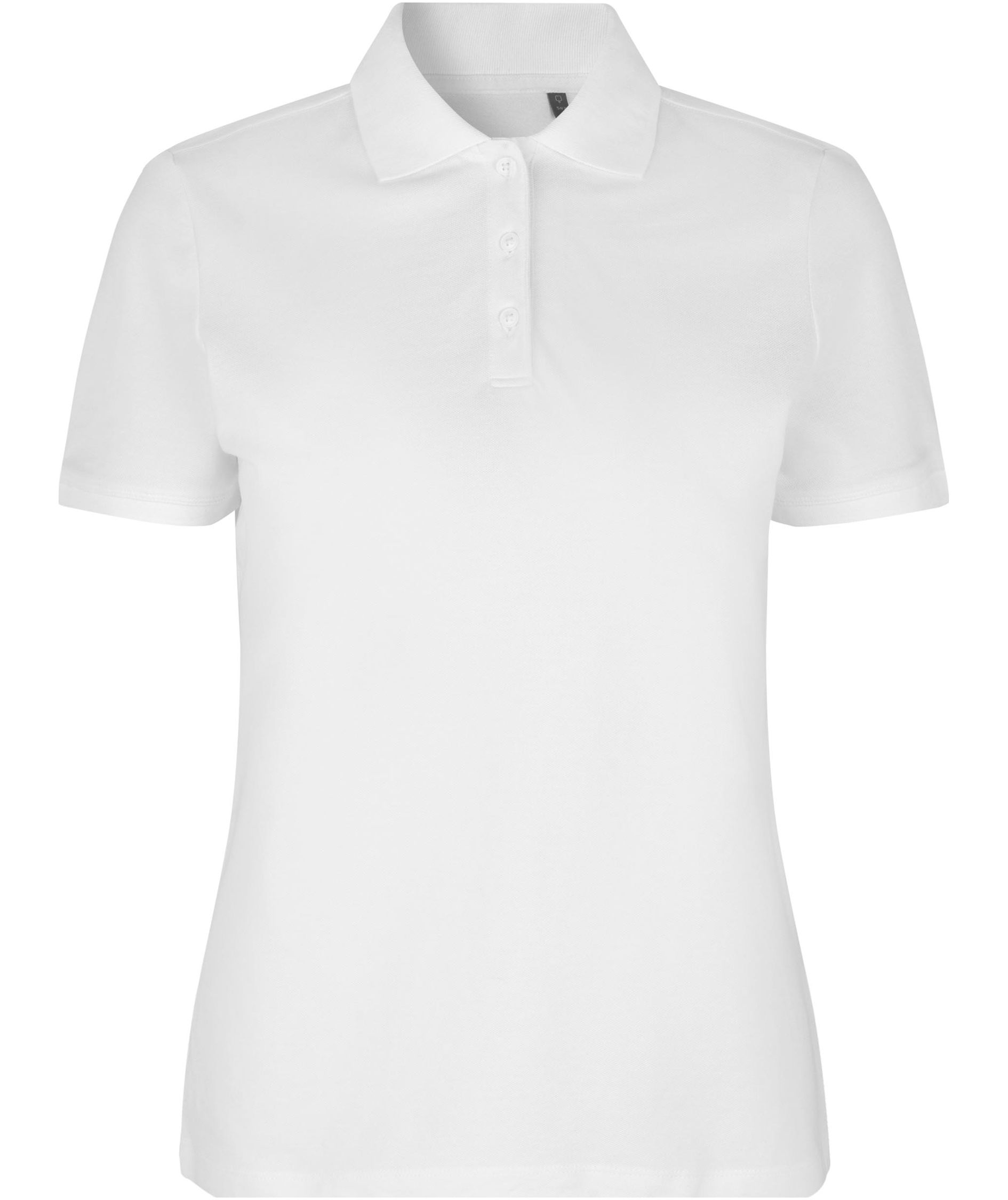 ID &oslash;kologisk dame polo T-shirt, Hvid, Hvid, swatch