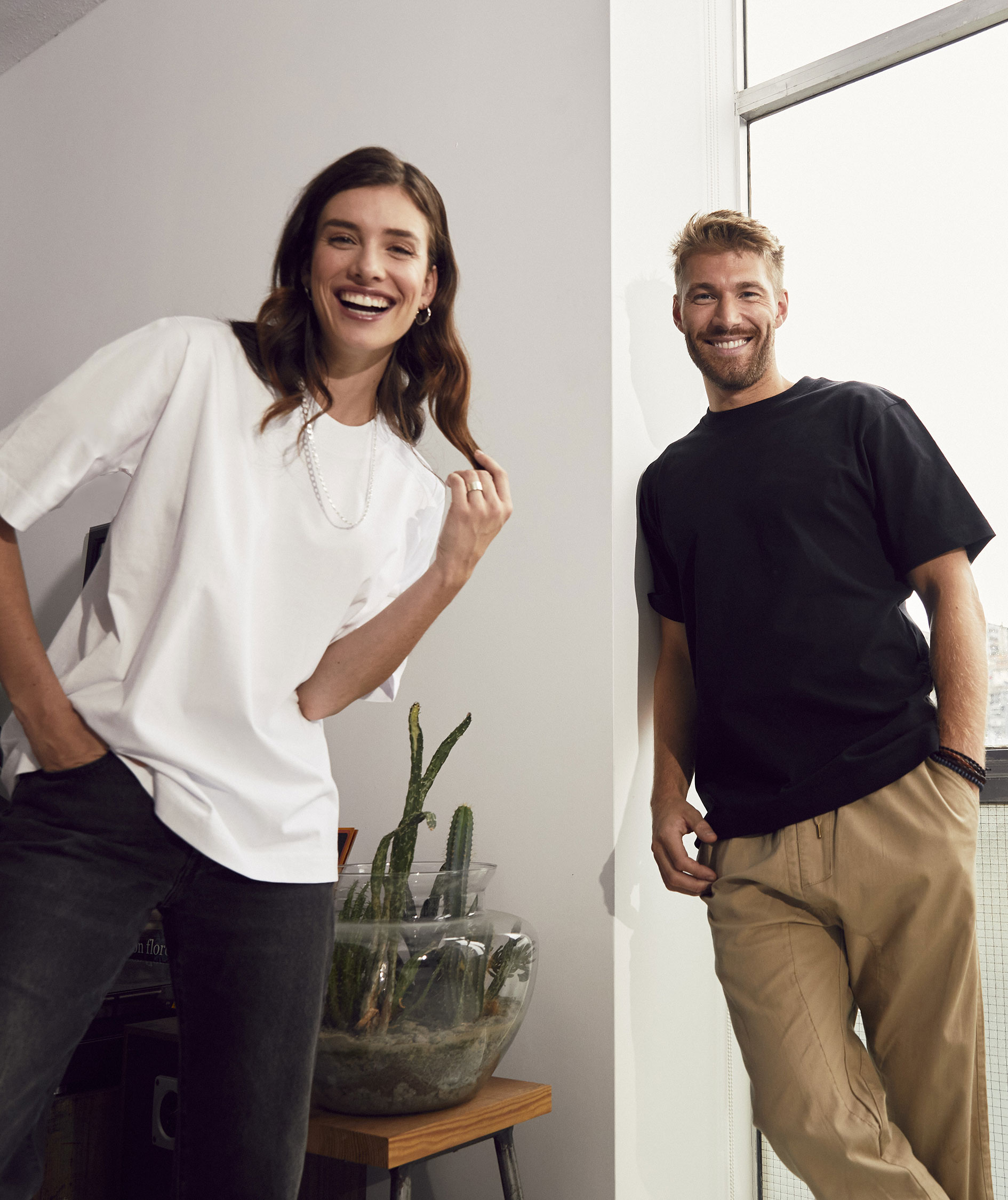 Clique Over-T T-shirt, White, large image number 1