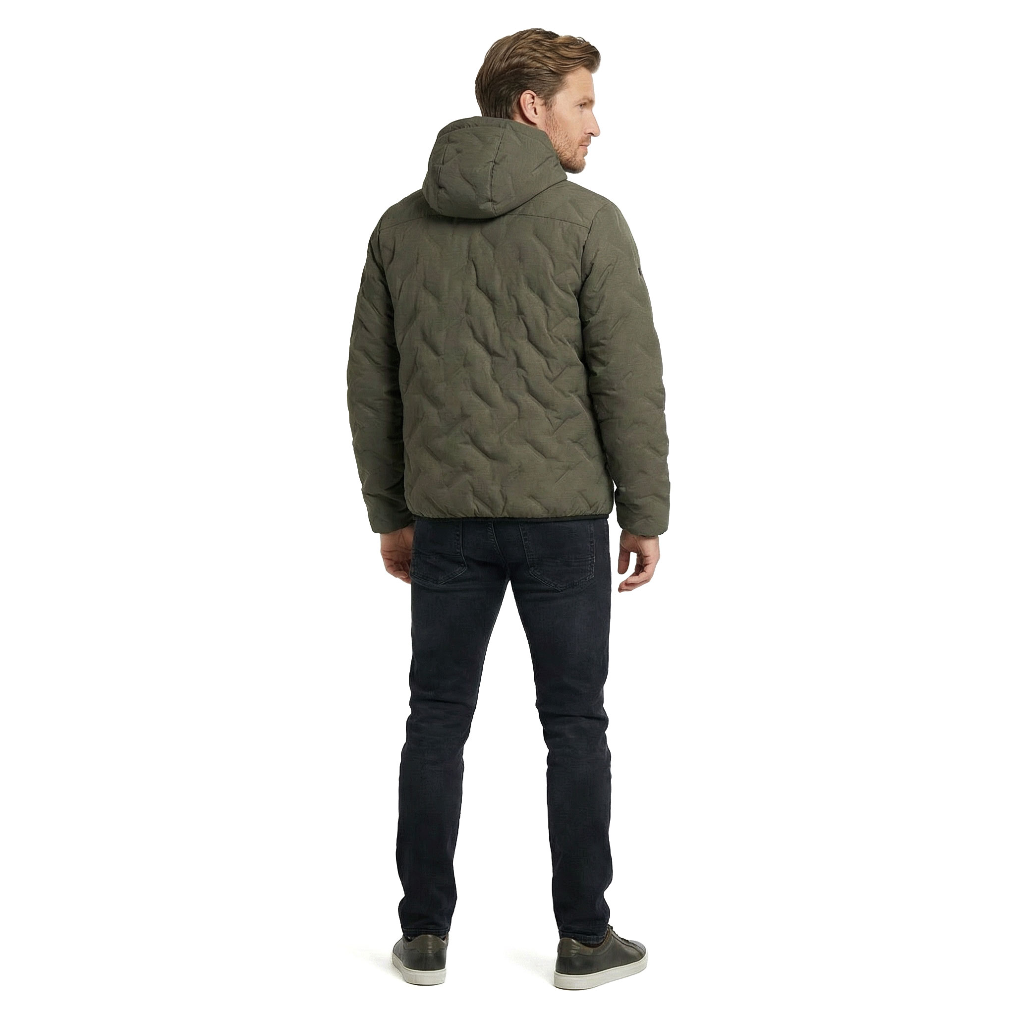 GEYSER vatteret jakke, Oliven melange, large image number 3