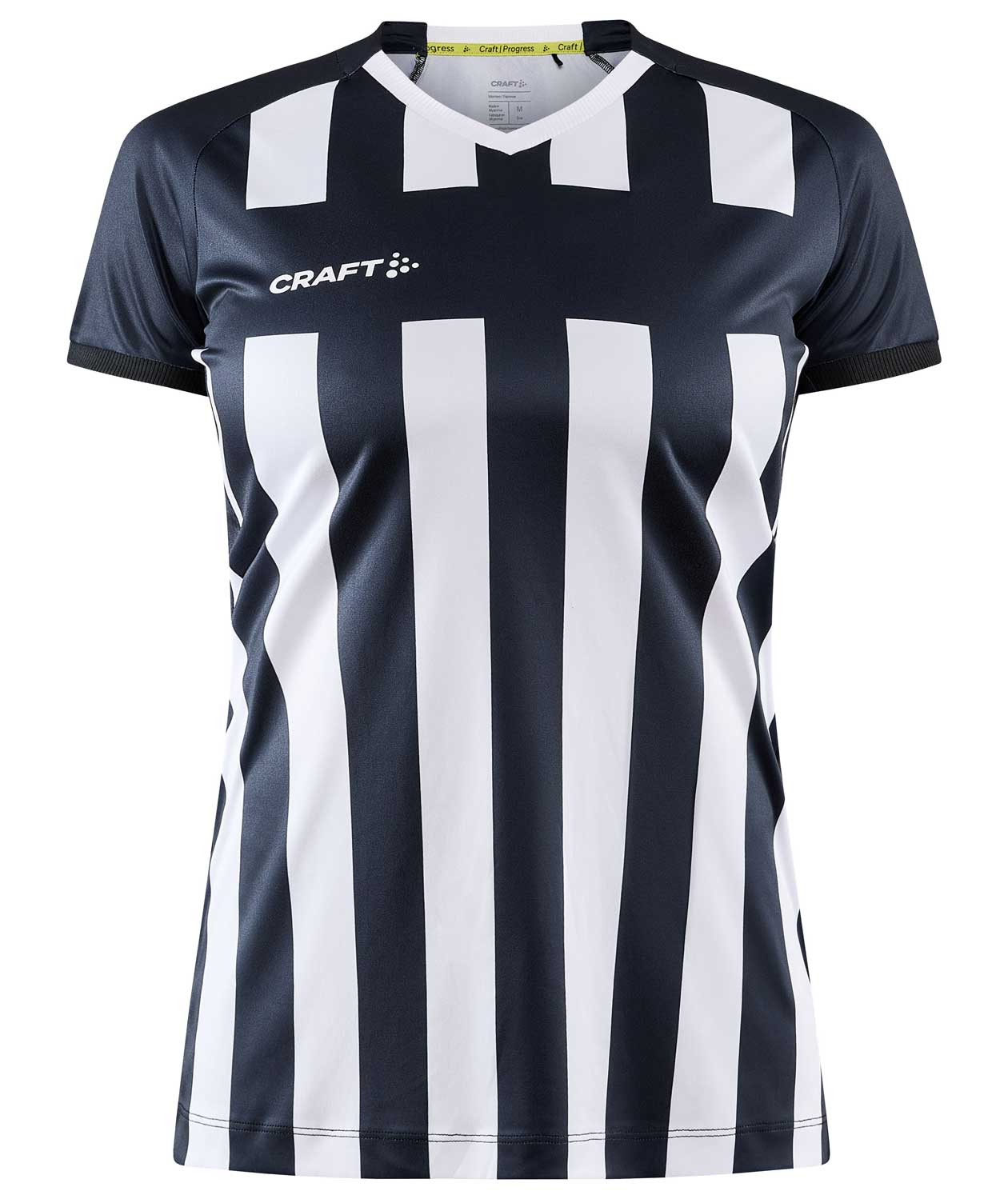 Craft Progress 2.0 Stripe Jersey T-shirt dam, Svart/Vit, Svart/Vit, swatch