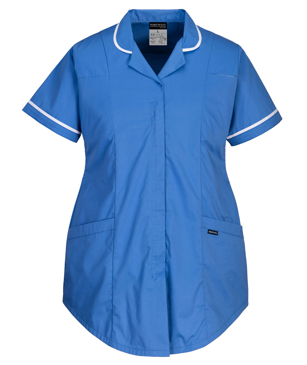 Portwest Schwangerschaftsshirt Tunika mit Stretch, Krankenhaus blau